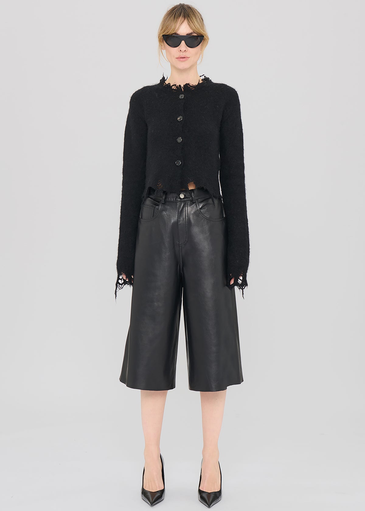 Haikure Belle Leather Shorts - Black - 6