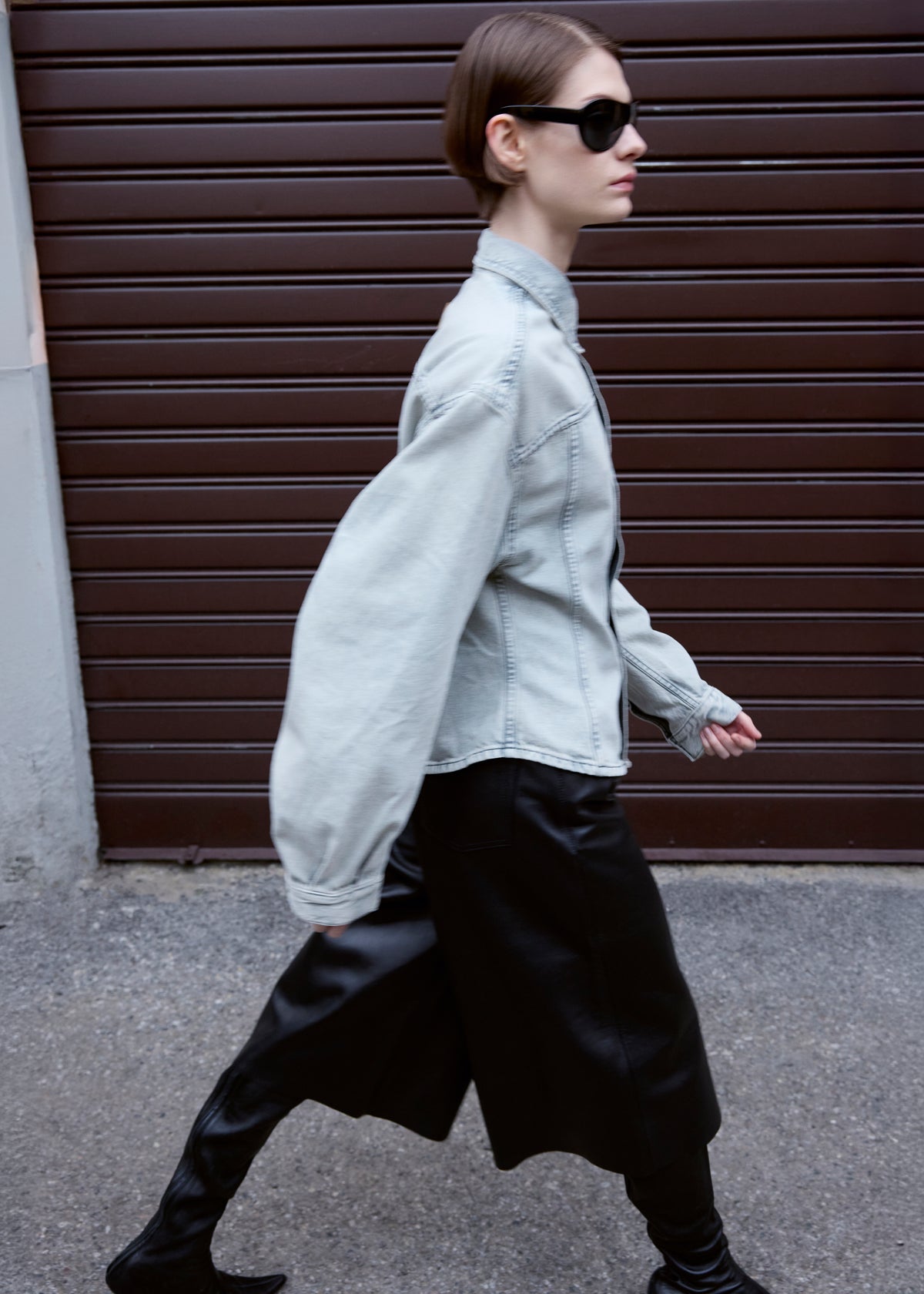 Haikure Belle Leather Shorts - Black - 2