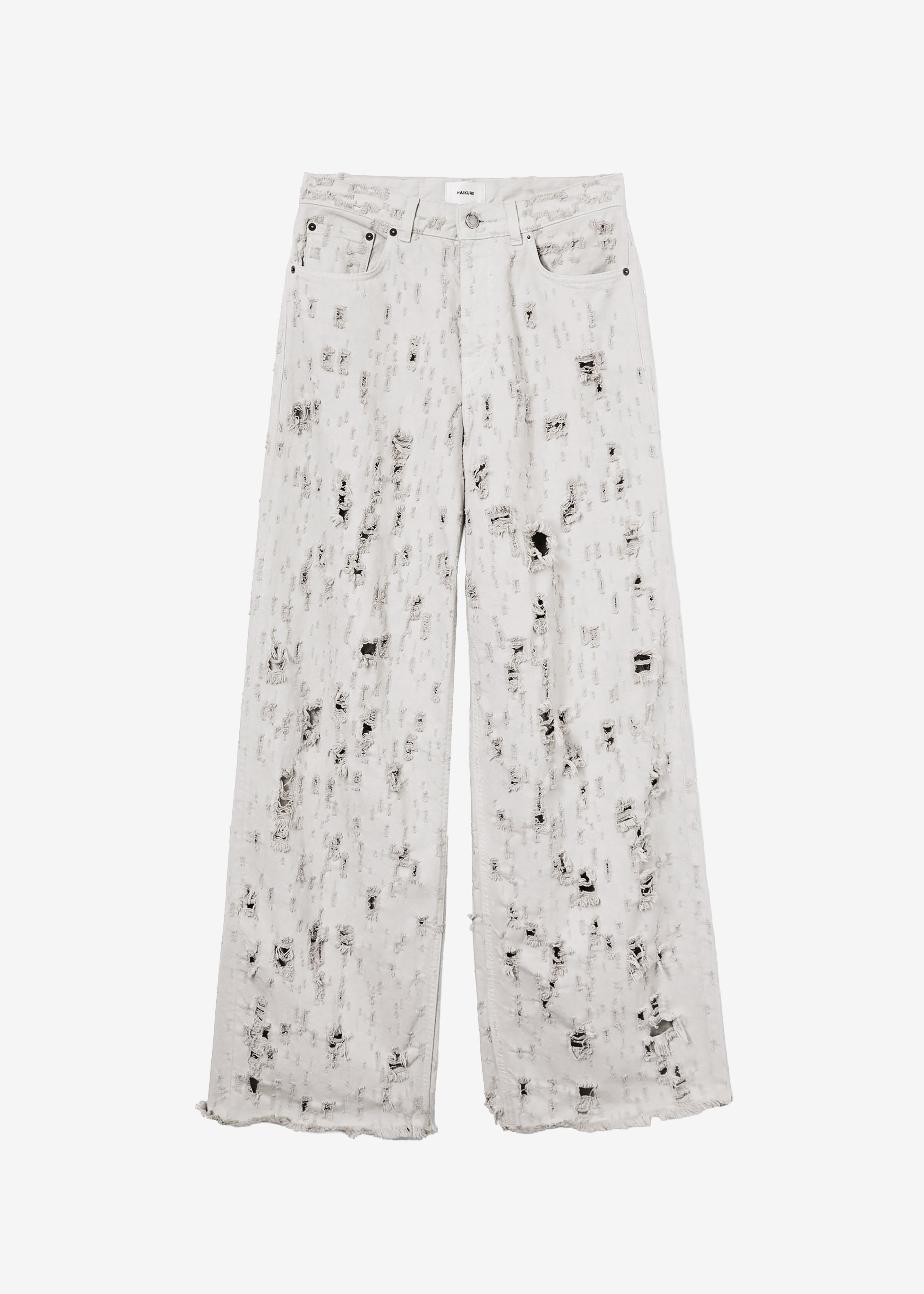 Haikure Bethany Bull Destroy Jeans - Wind Grey – The Frankie Shop
