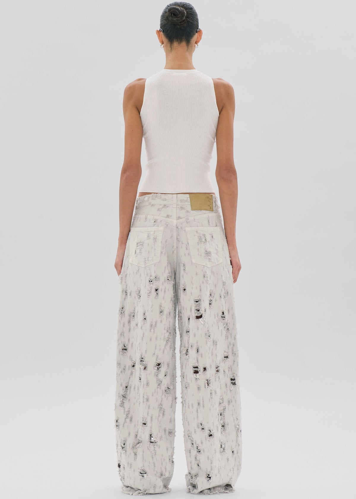 Haikure Bethany Bull Destroy Jeans - Wind Grey - 5