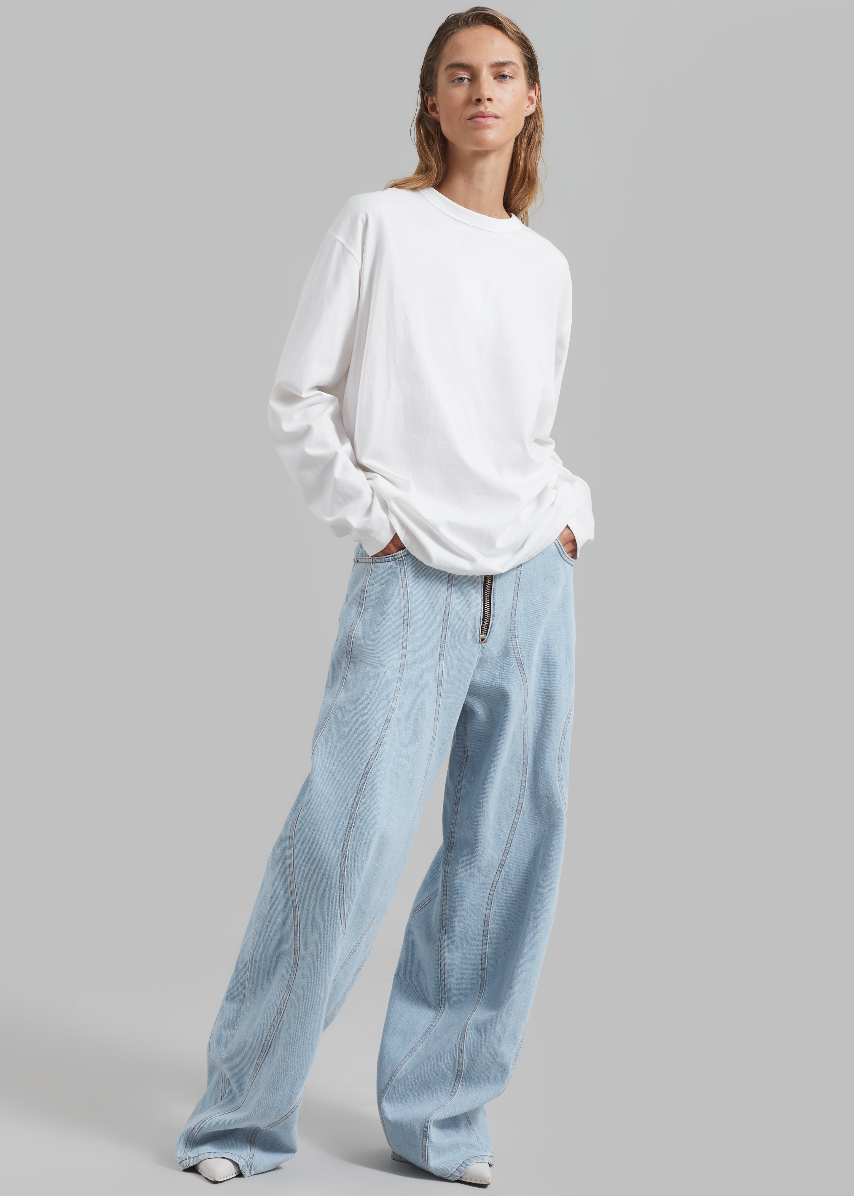 Haikure Bethany Zip Pants - Wave Blue Sea - 3