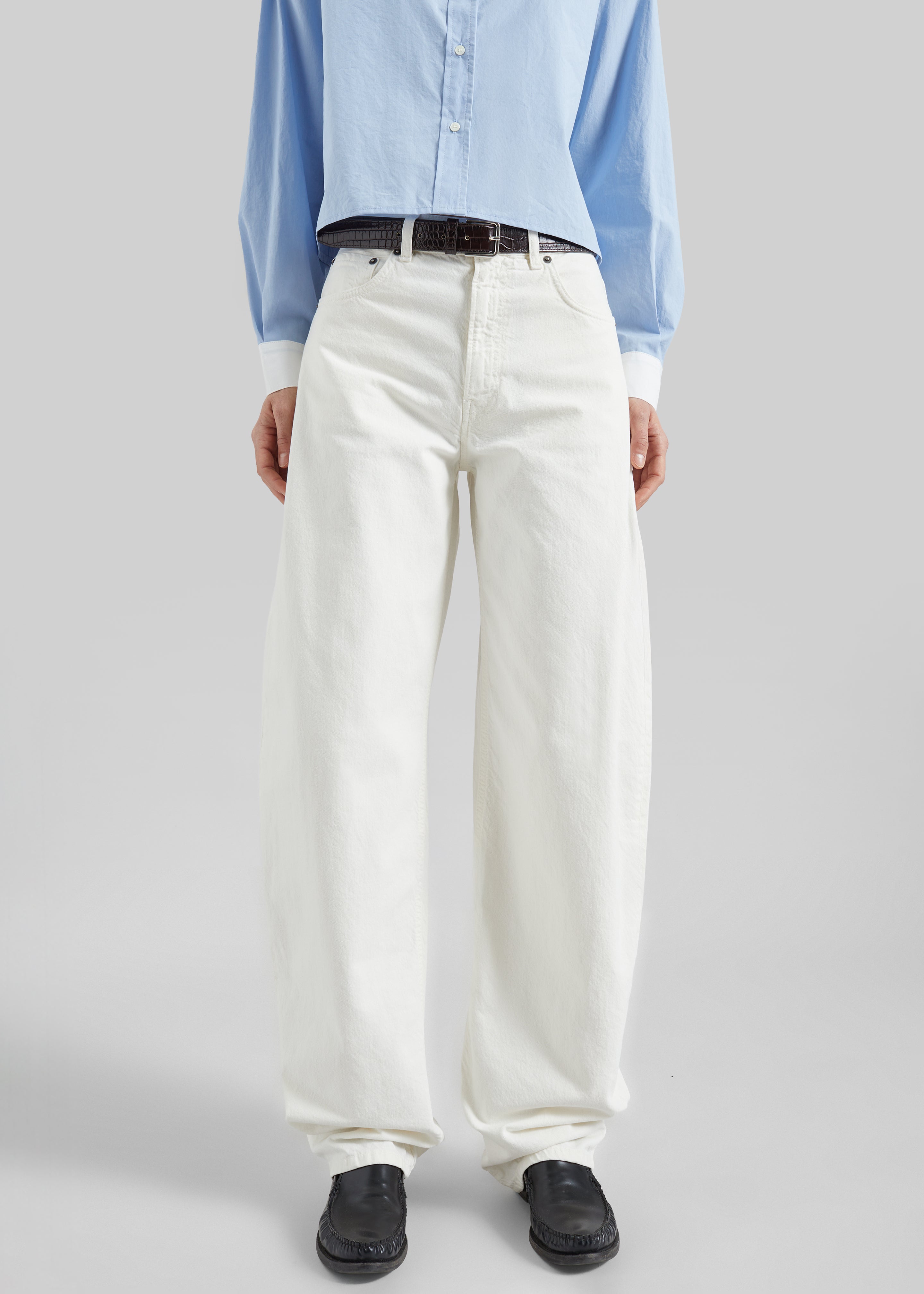 Haikure Bibi Twill Jeans - Off White - 4