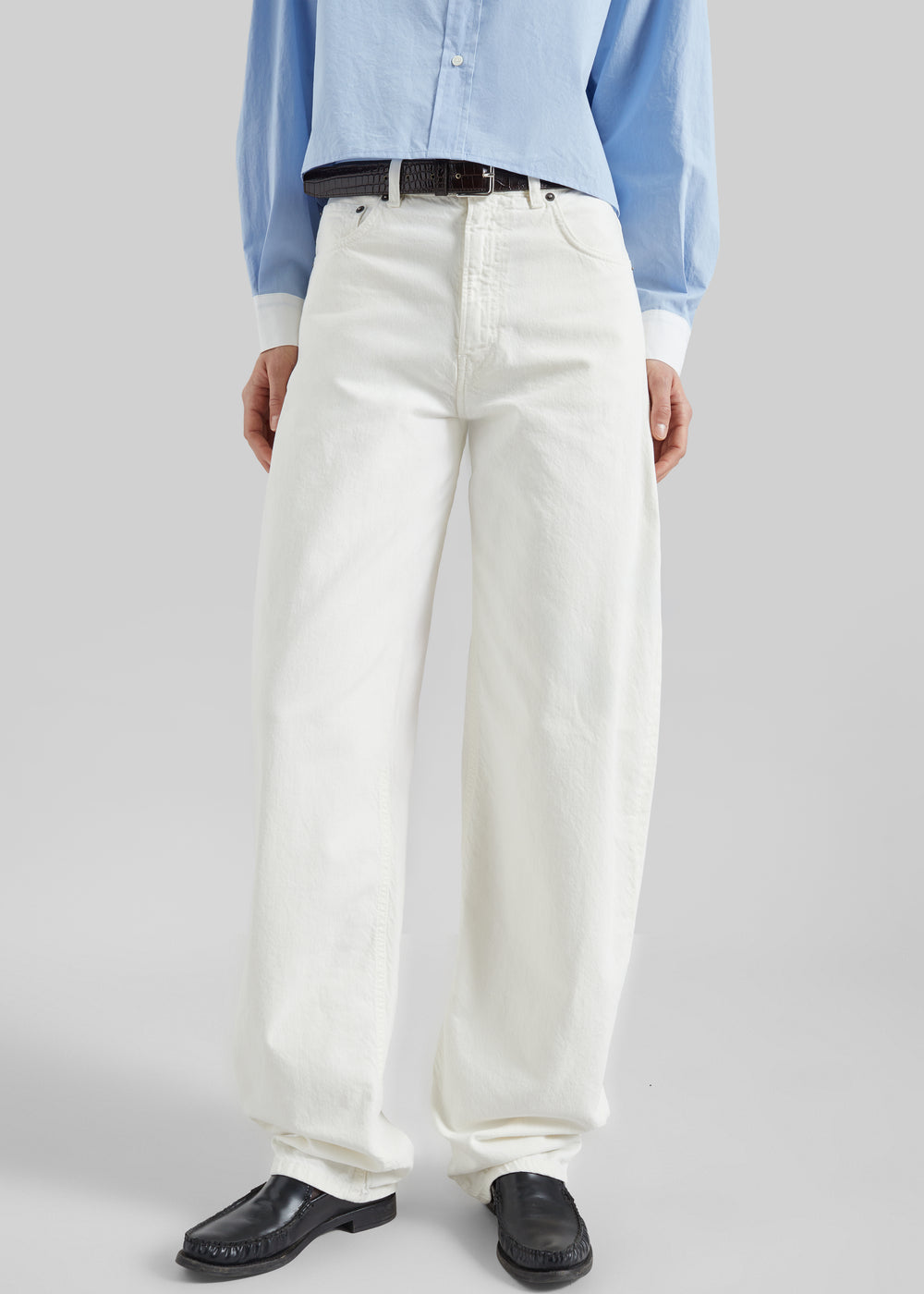 Haikure Bibi Twill Jeans - Off White - 1