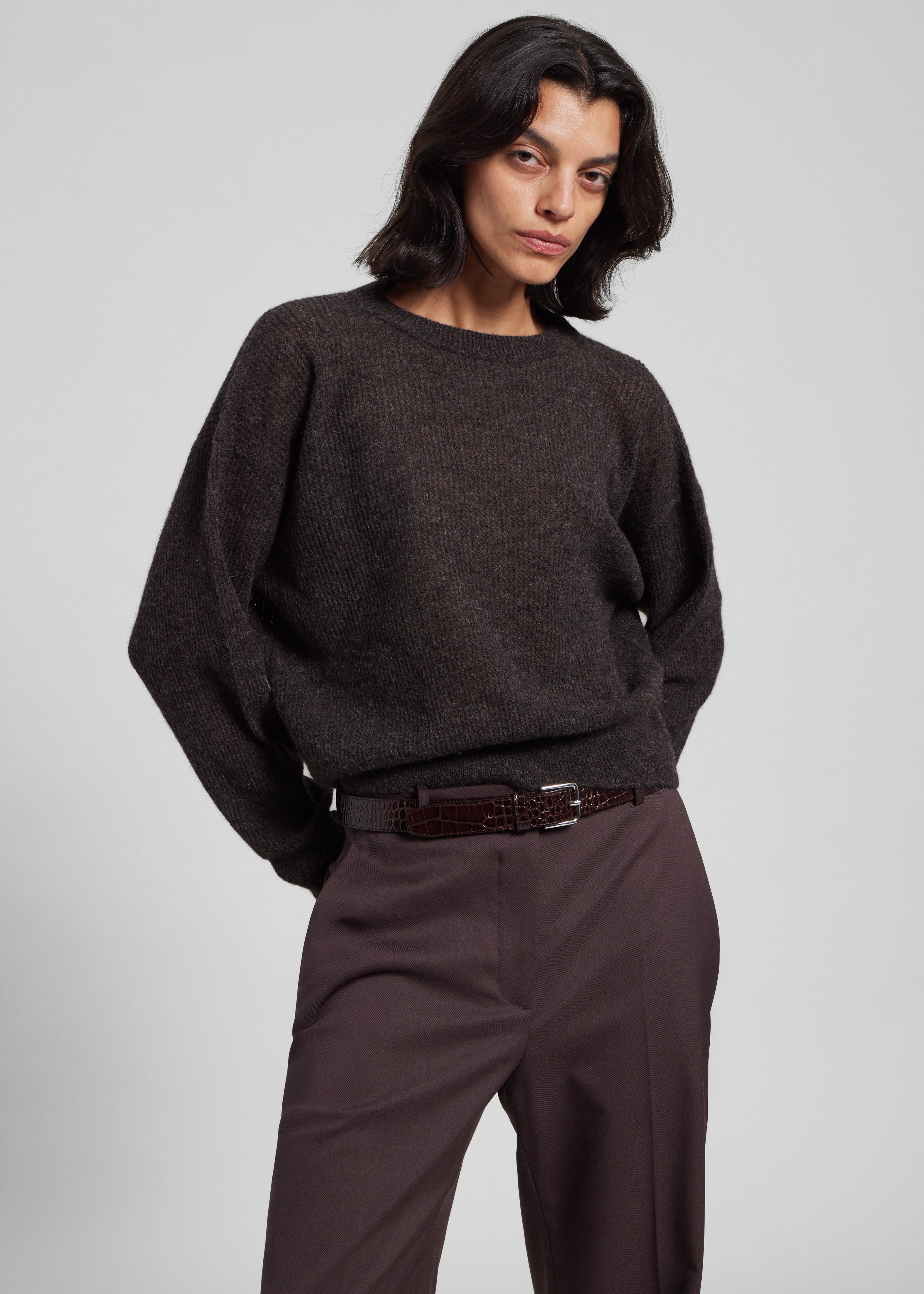 Haikure Blair Sweater - Brown - 2