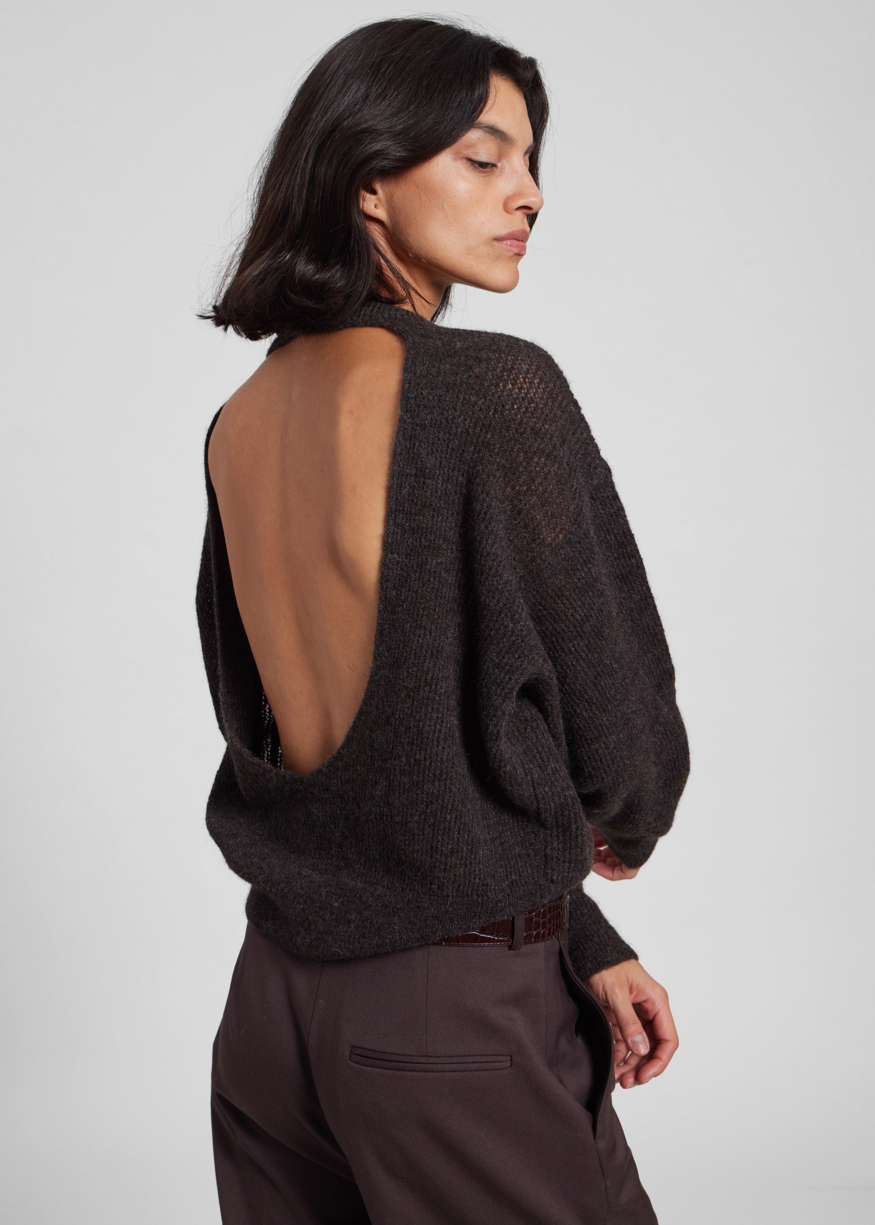 Haikure Blair Sweater - Brown - 4