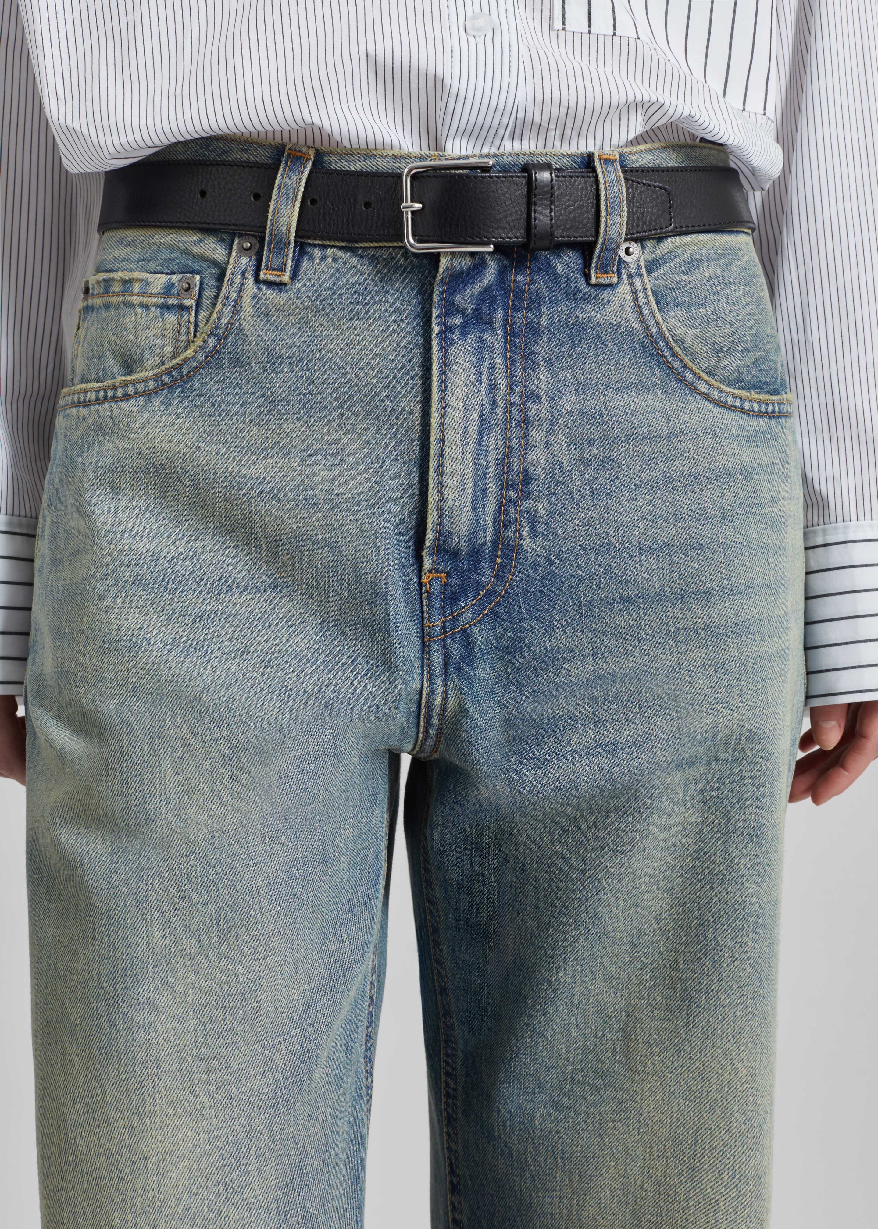 Haikure Bonnie Jeans - Earth Blue - 3