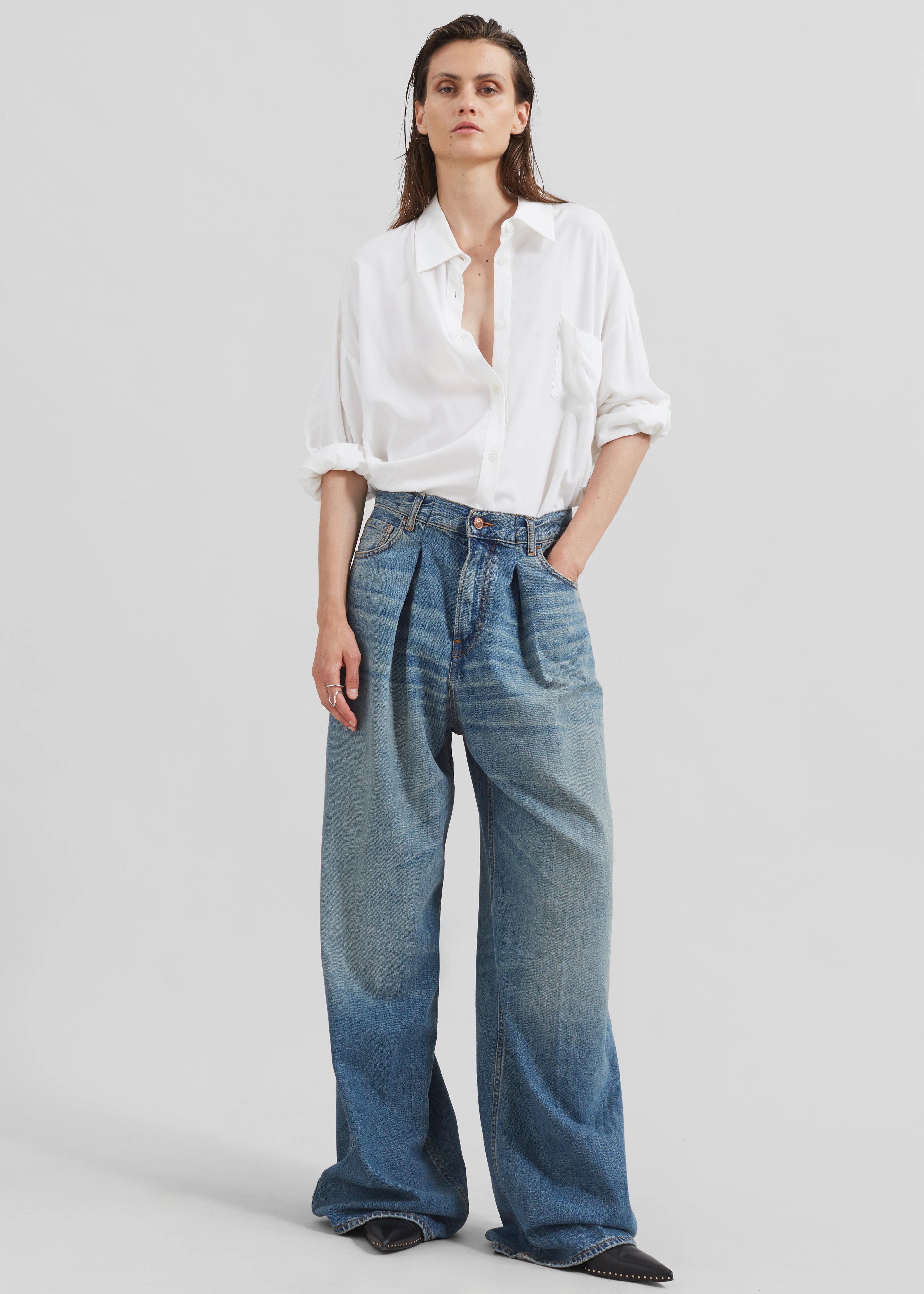 Wide leg tencel jeans shops