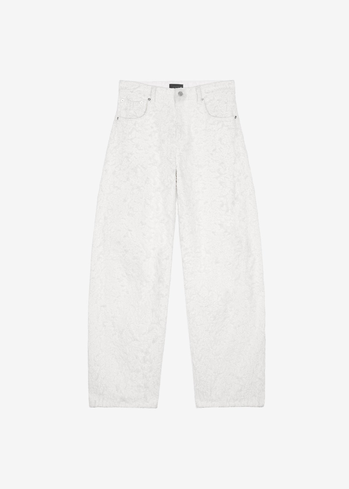 Haikure Clyde Double Fur Denim Pants - Off White - 6