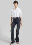 Haikure Flora Cut Denim Pants - Vintage Black