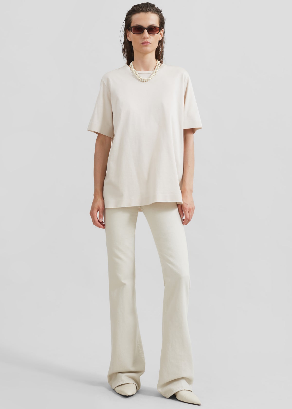 Haikure Flora Flared Jeans - Natural - 7