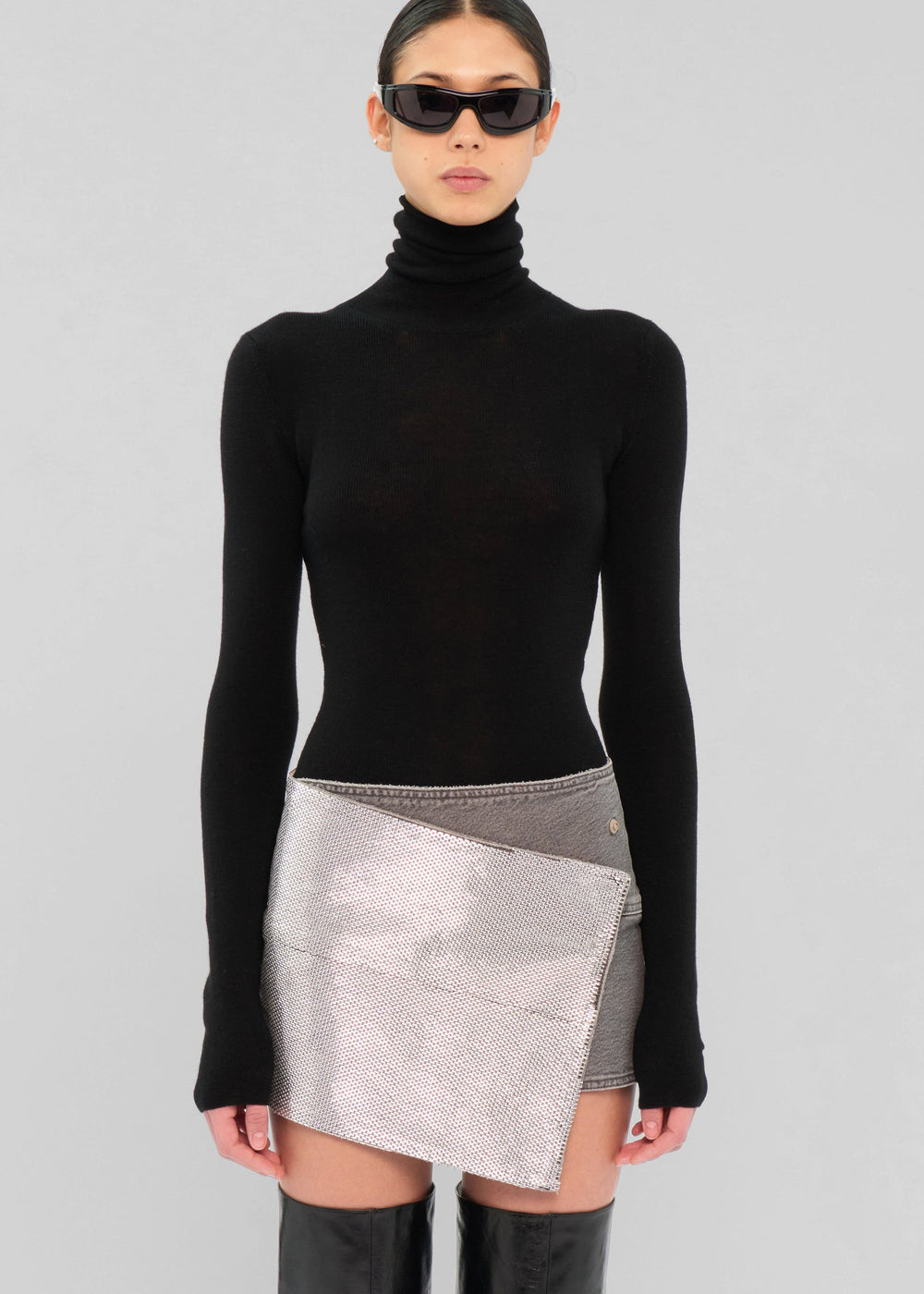 Haikure May Skirt - Stapled Black - 1