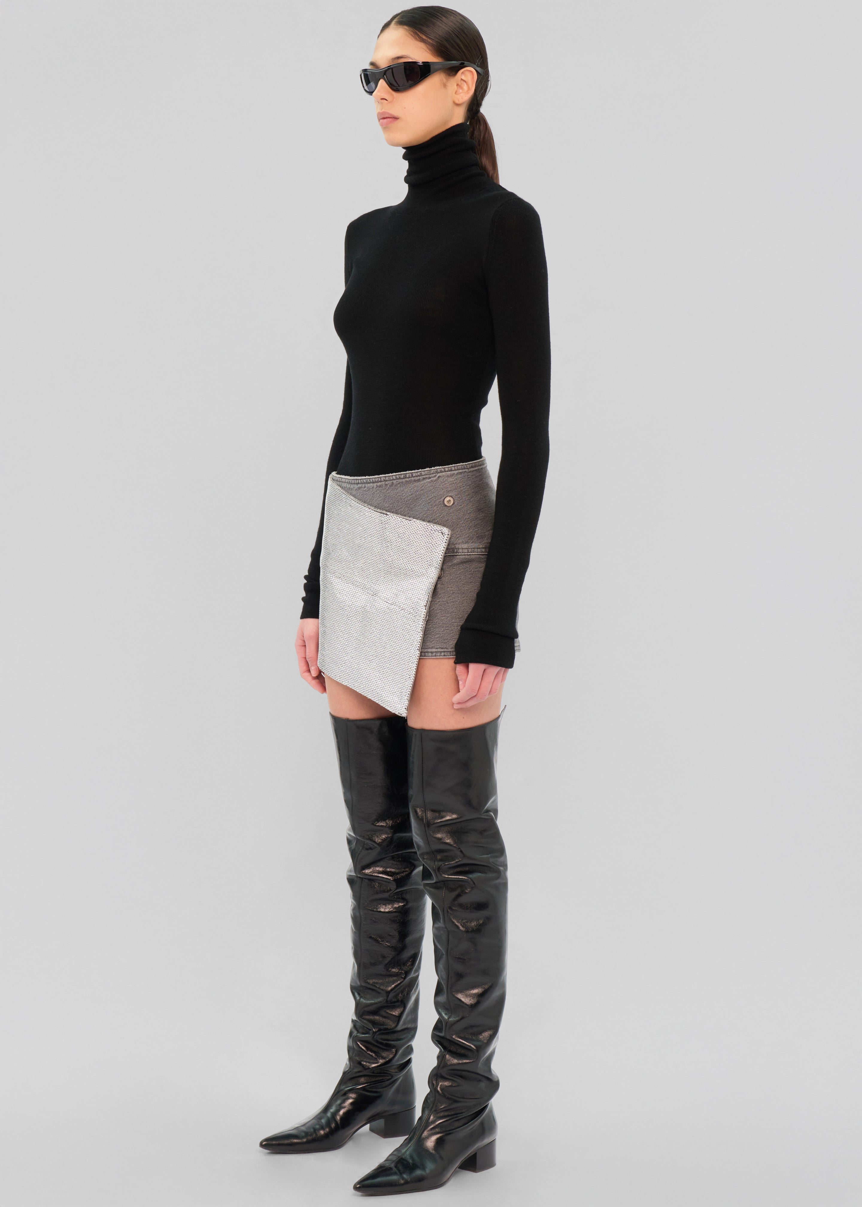 Haikure May Skirt - Stapled Black - 6