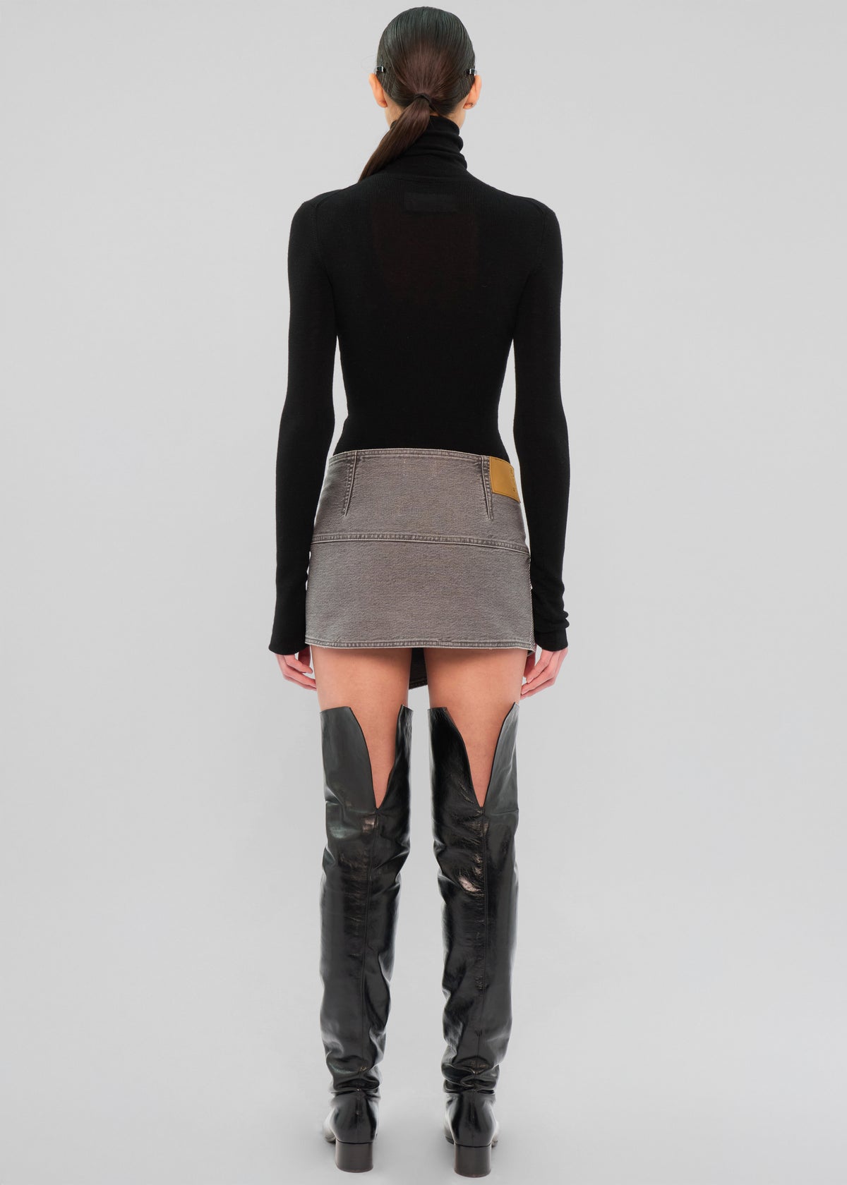 Haikure May Skirt - Stapled Black - 7