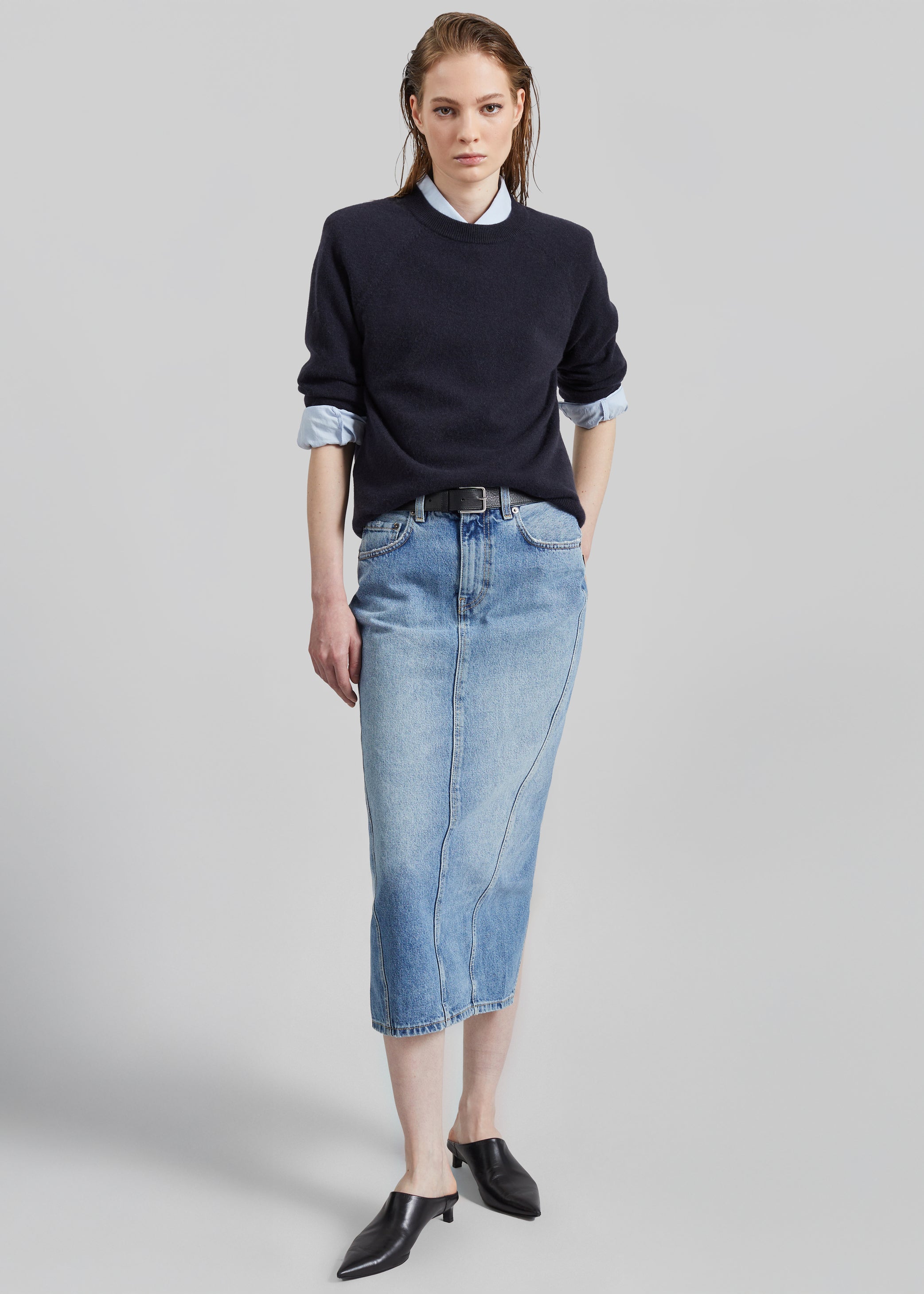 Shop the look image for Haikure Ricka Skirt - Nordic Blue