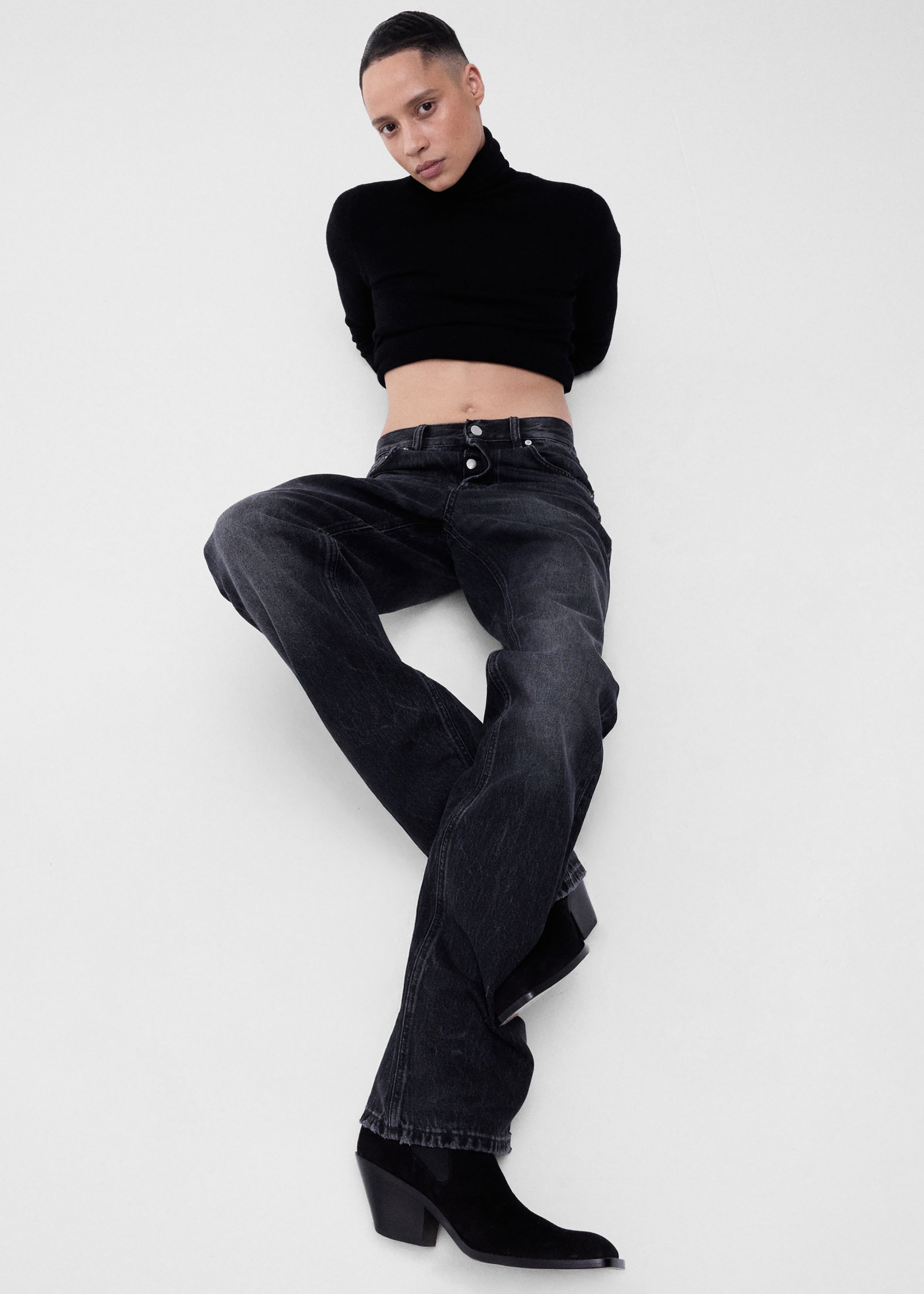 Haikure Star Jeans - Authentic Black Wash - 7