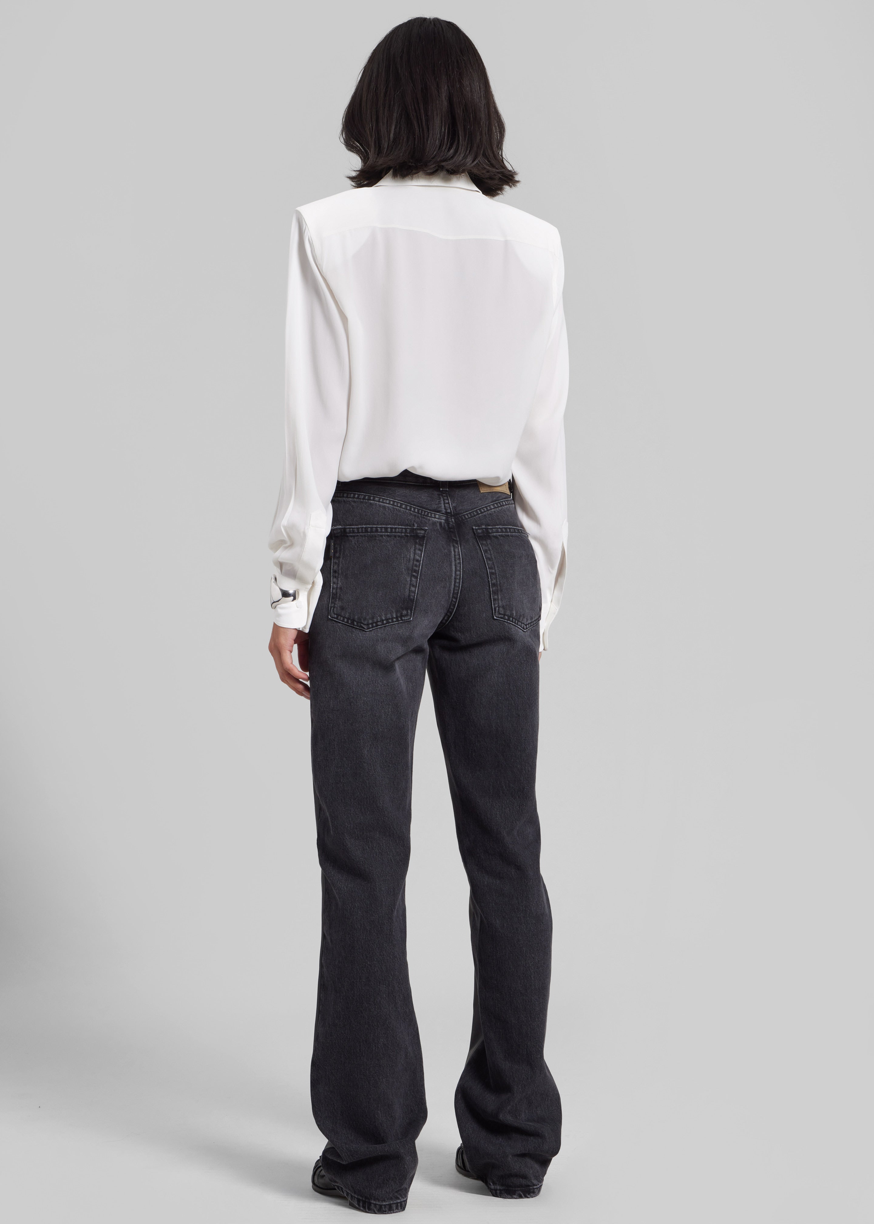 Haikure Star Jeans - Black Denim/Leather - 7