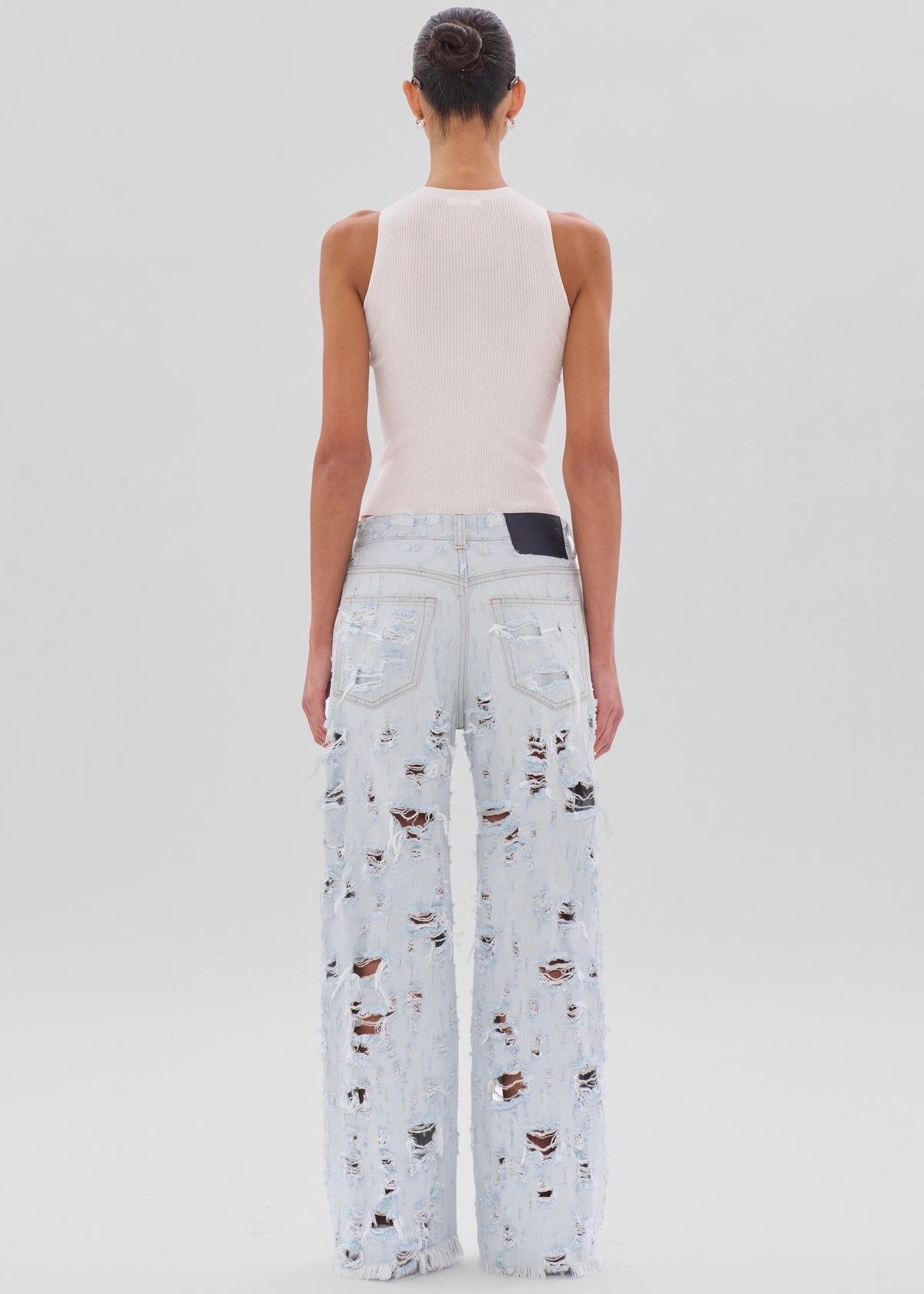 Haikure Winny Jeans - Light Blue Destroy - 7