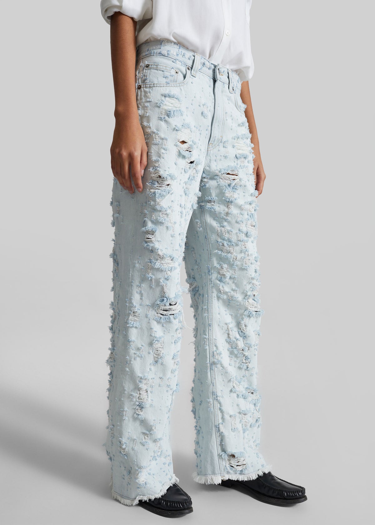 Haikure Winny Jeans - Light Blue Destroy - 6