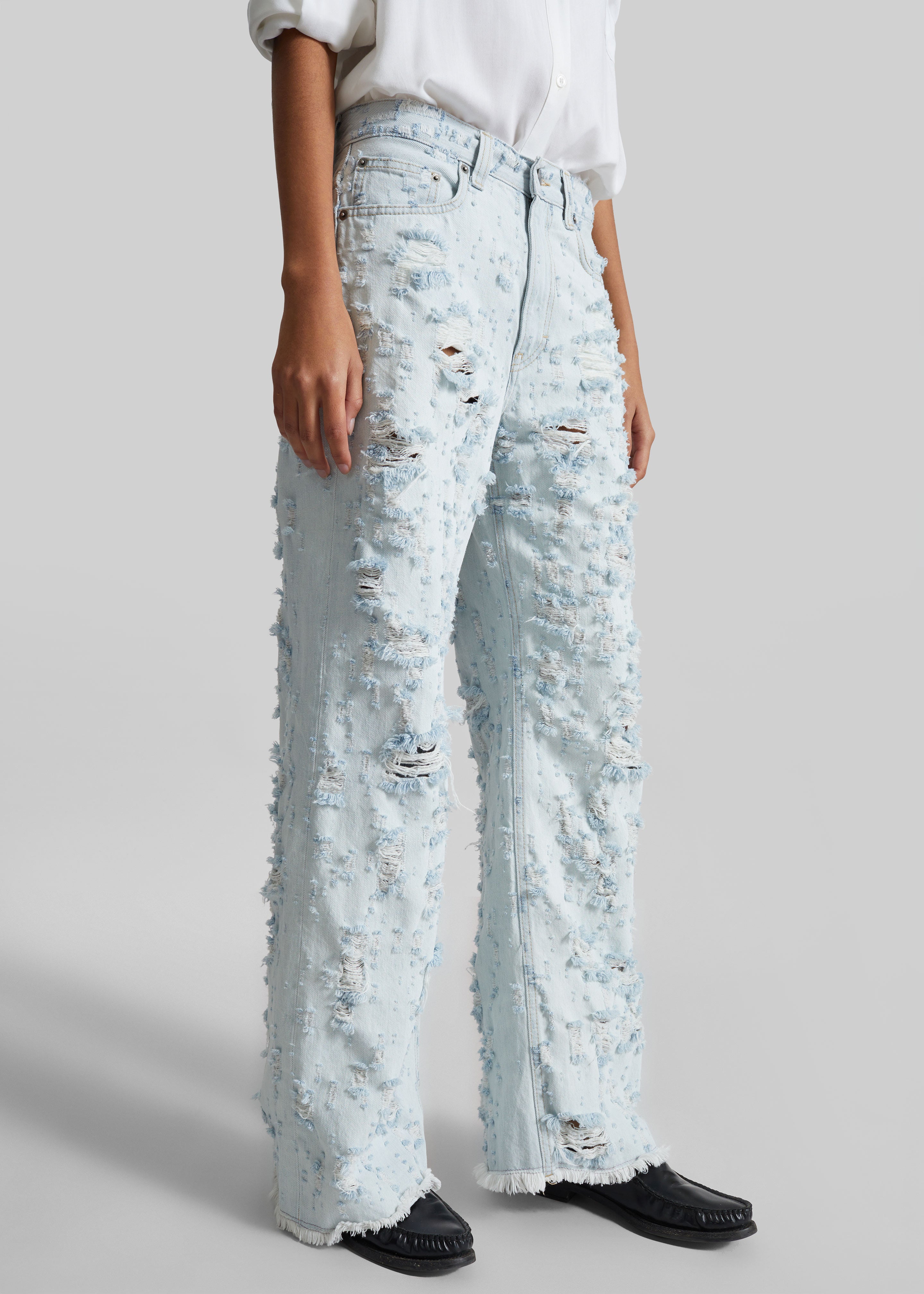 Haikure Winny Jeans - Light Blue Destroy - 6