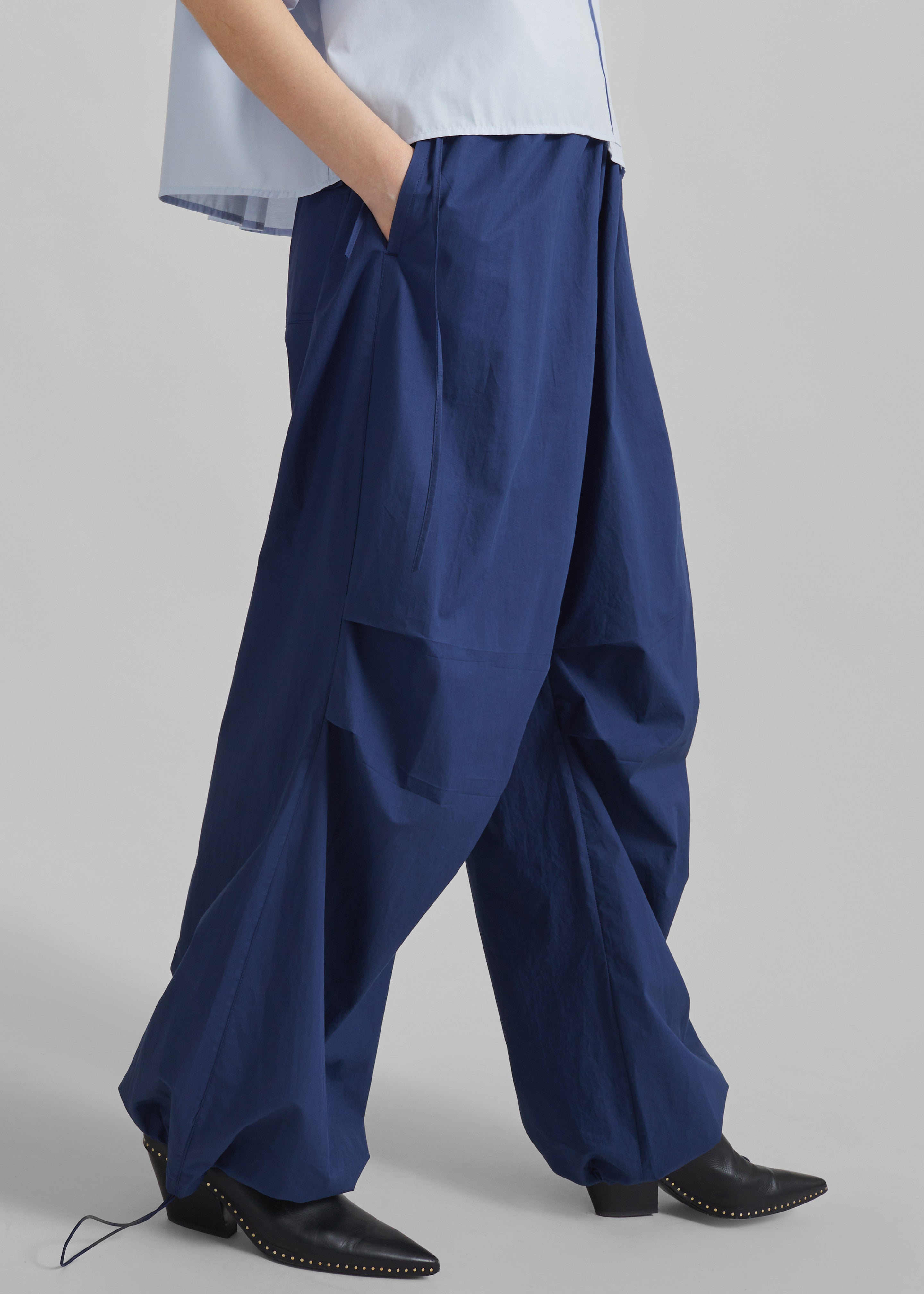 Halnaker Balloon Parachute Pants - Blue – The Frankie Shop