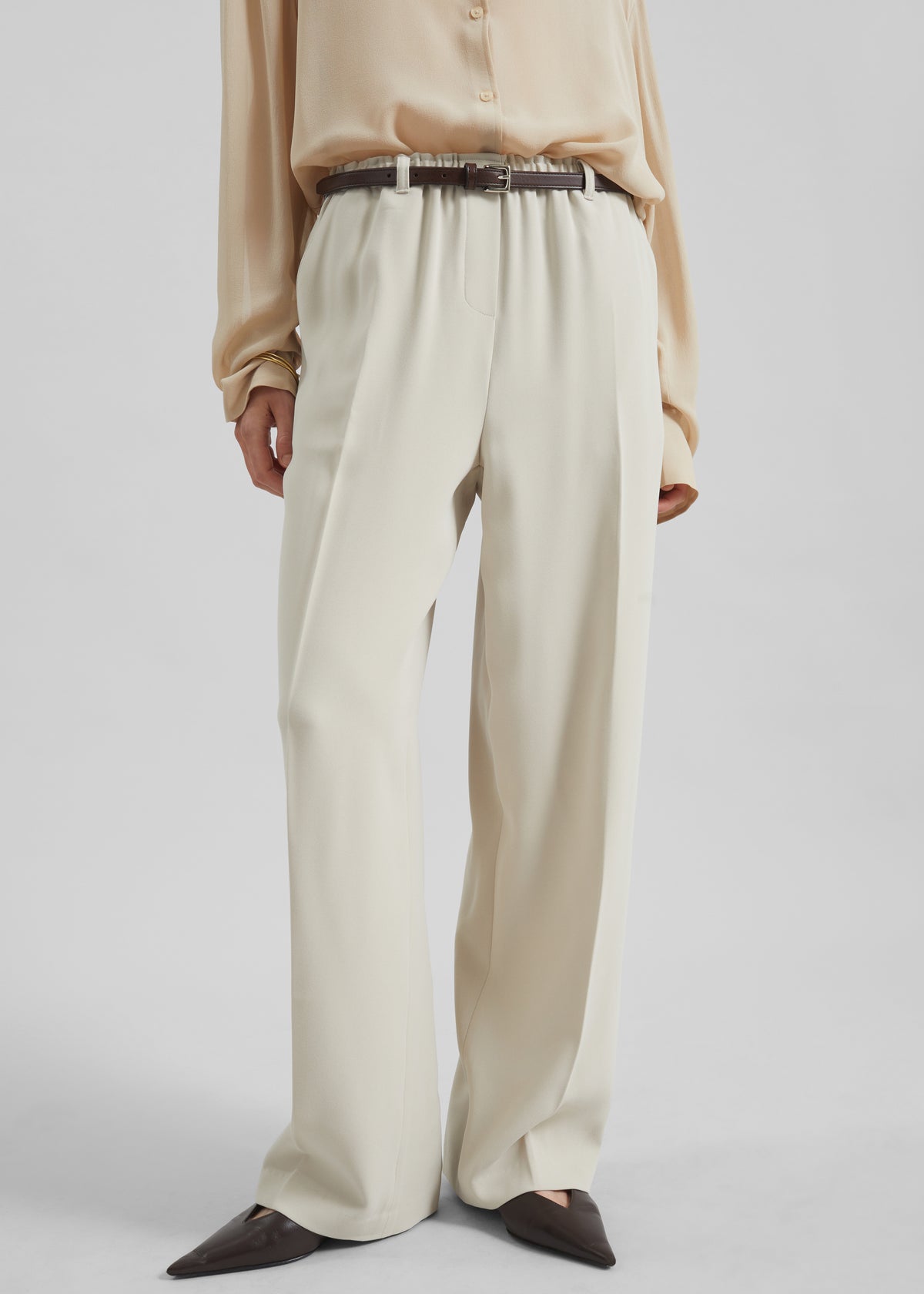 Hamnoy Straight Pants - Light Beige - 1