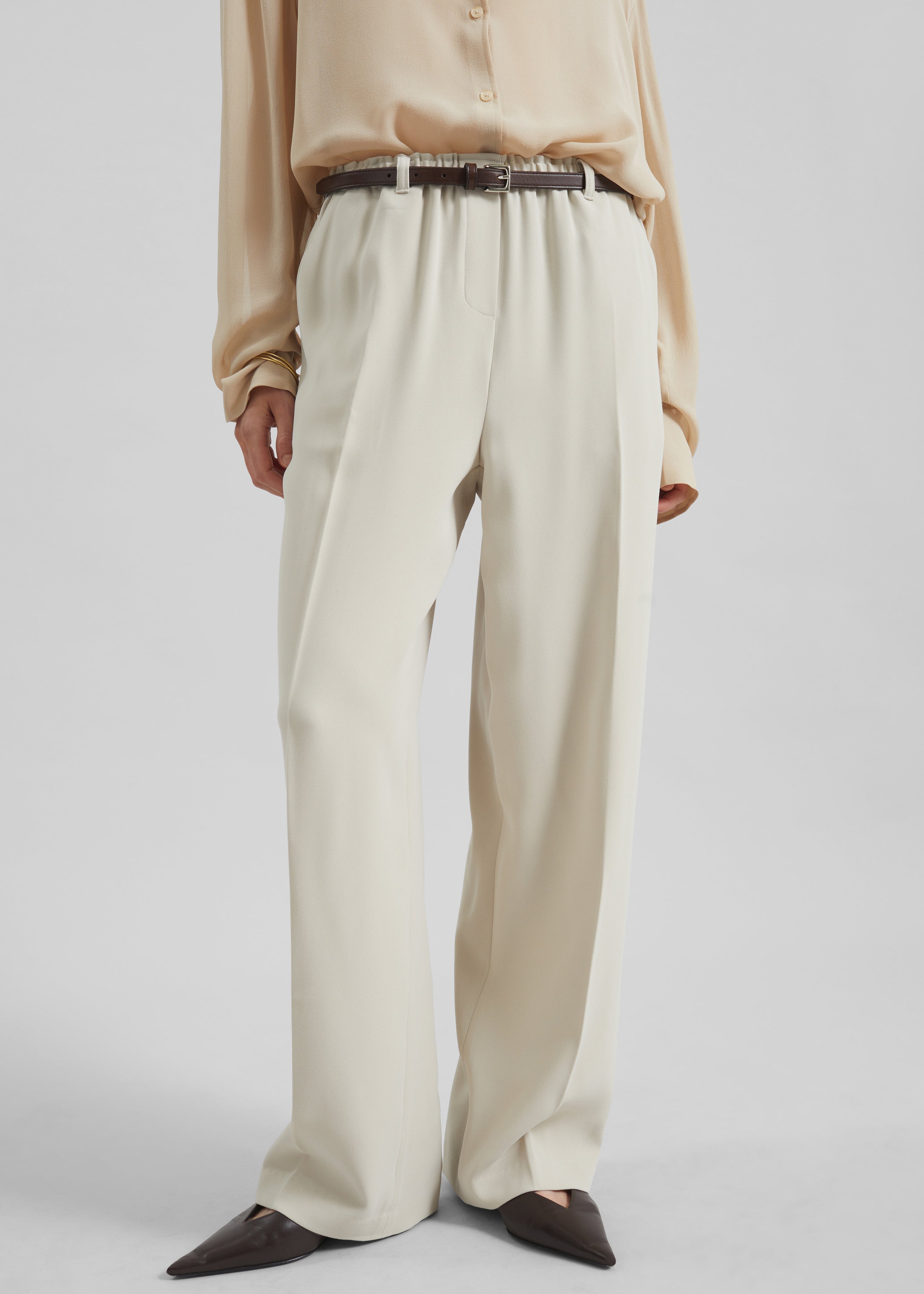 Hamnoy Straight Pants - Light Beige - 1
