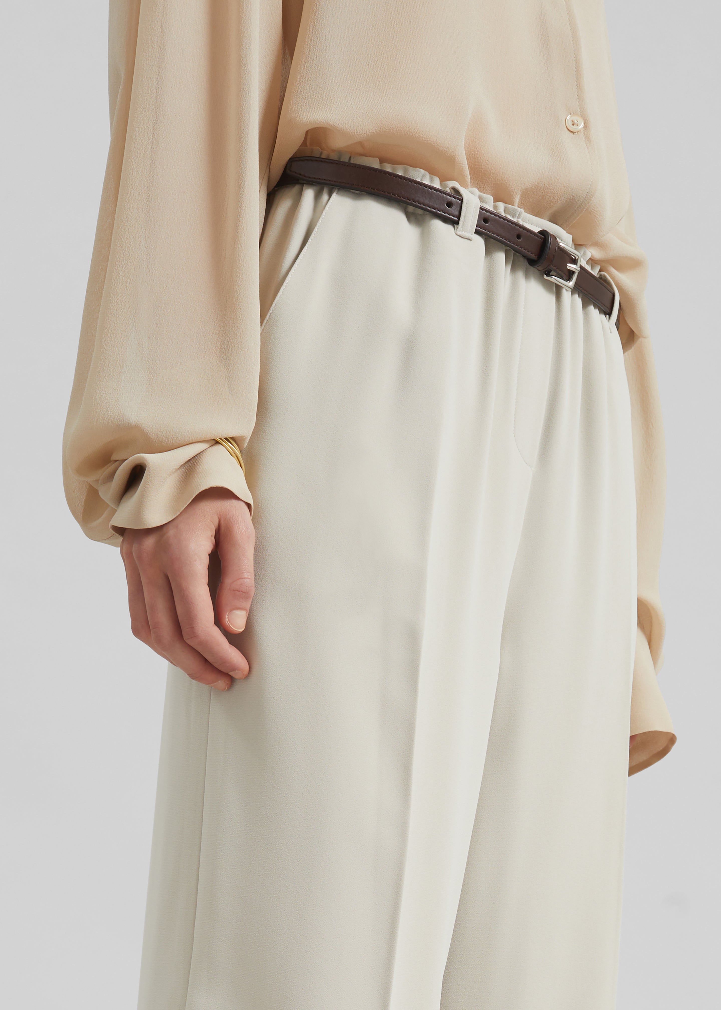 Hamnoy Straight Pants - Light Beige - 6