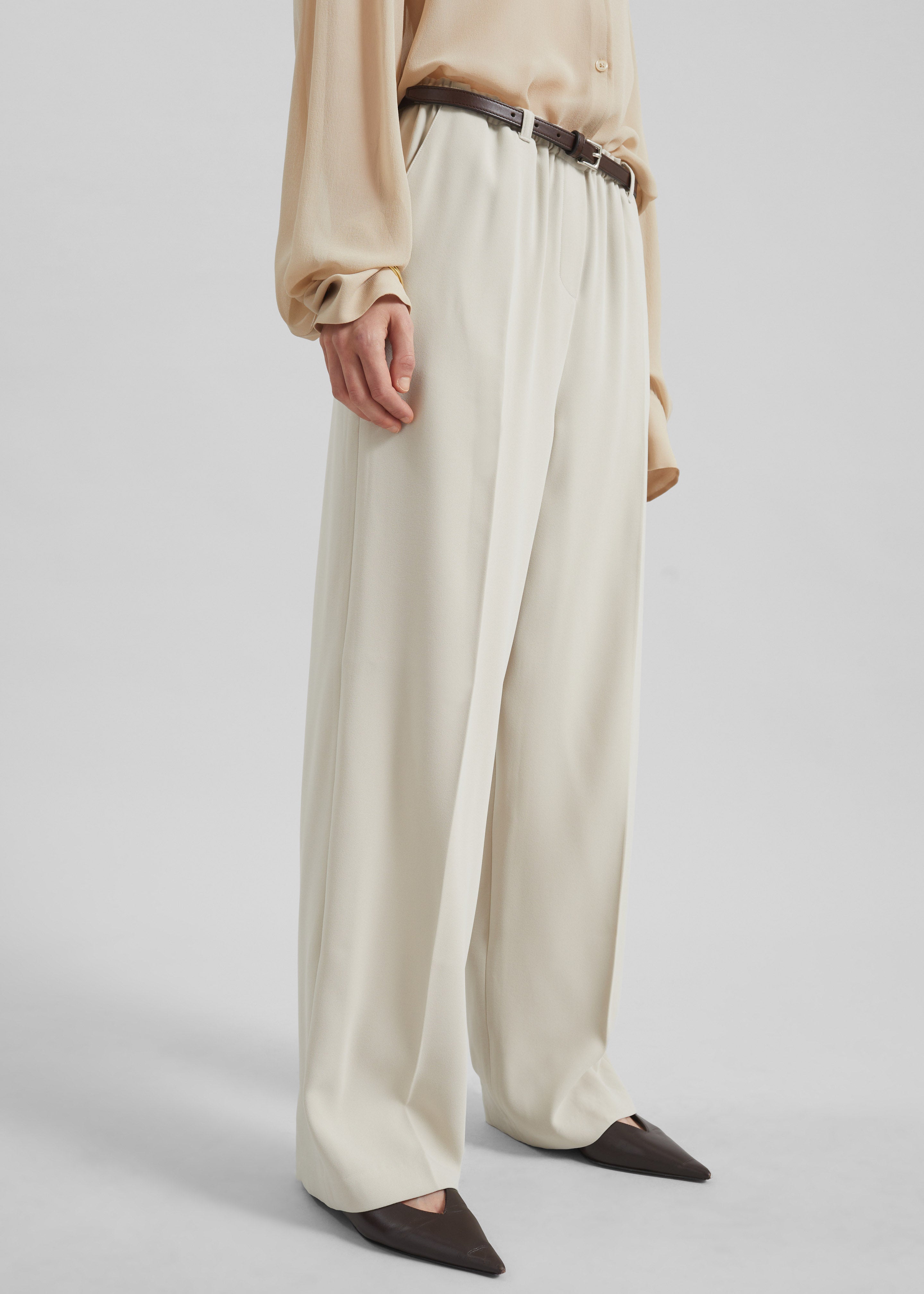 Hamnoy Straight Pants - Light Beige - 5