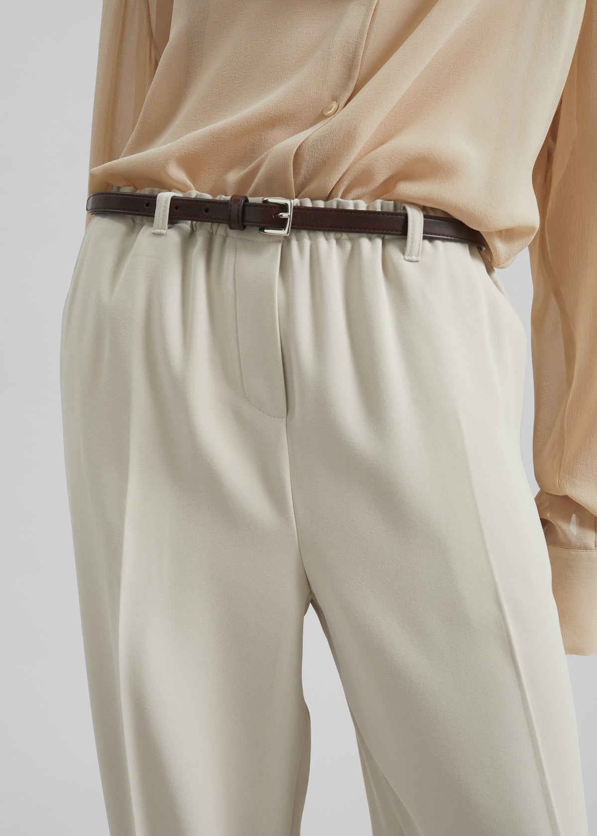 Hamnoy Straight Pants - Light Beige - 3