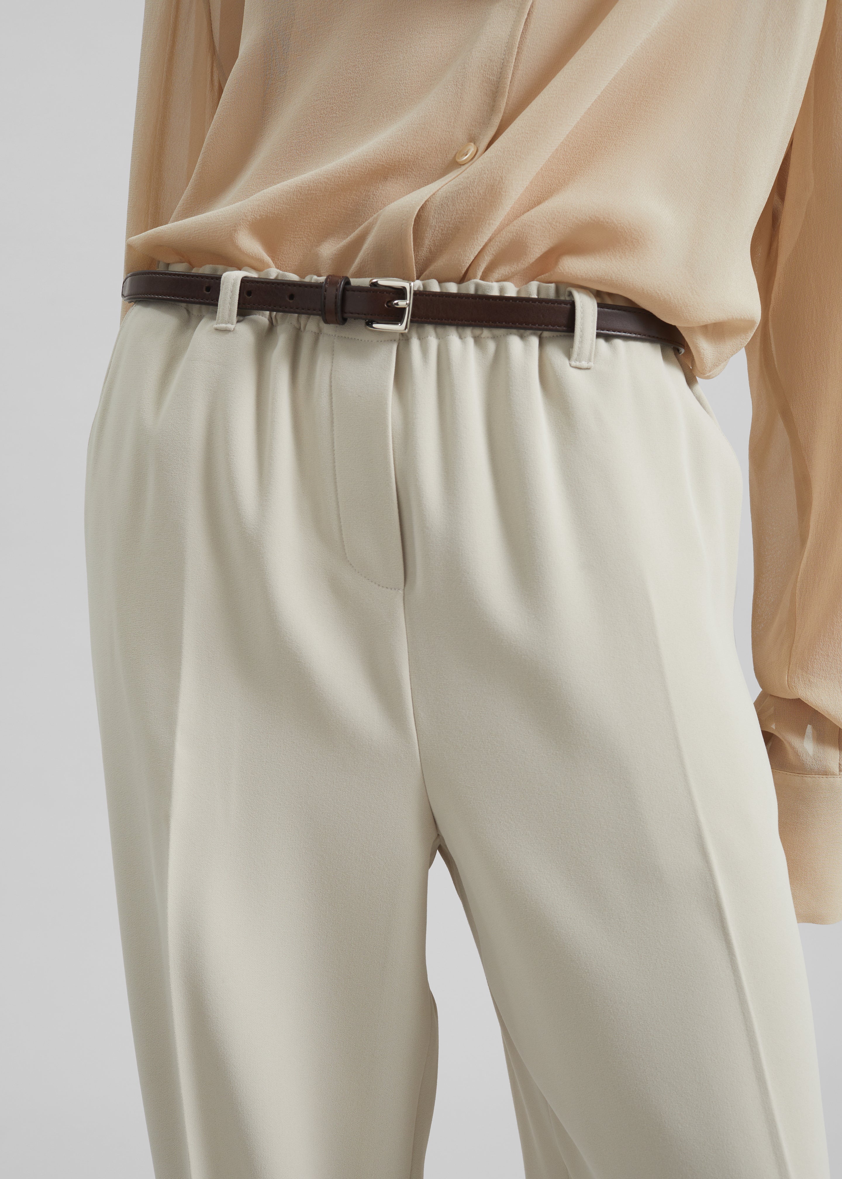 Hamnoy Straight Pants - Light Beige - 3
