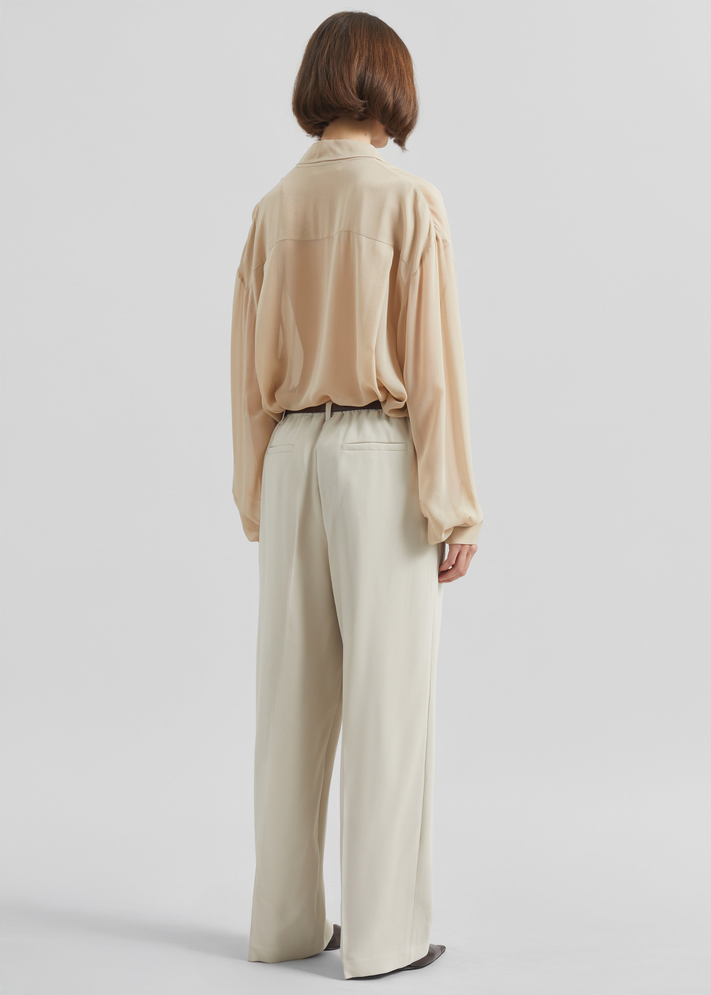 Hamnoy Straight Pants - Light Beige - 7