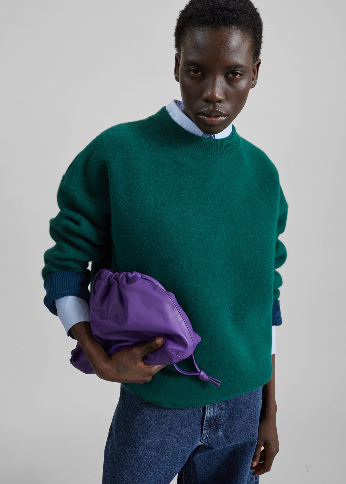 Hana Wool Sweater - Forest Green