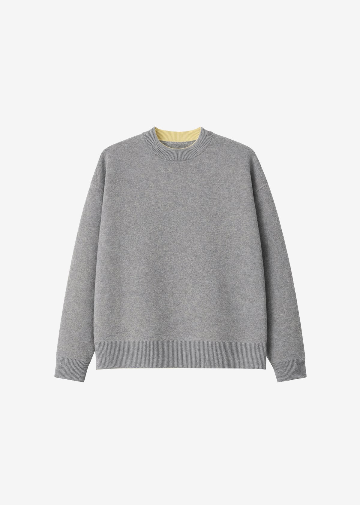 Hana Wool Sweater - Light Grey