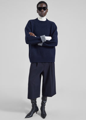 Hana Wool Sweater - Navy