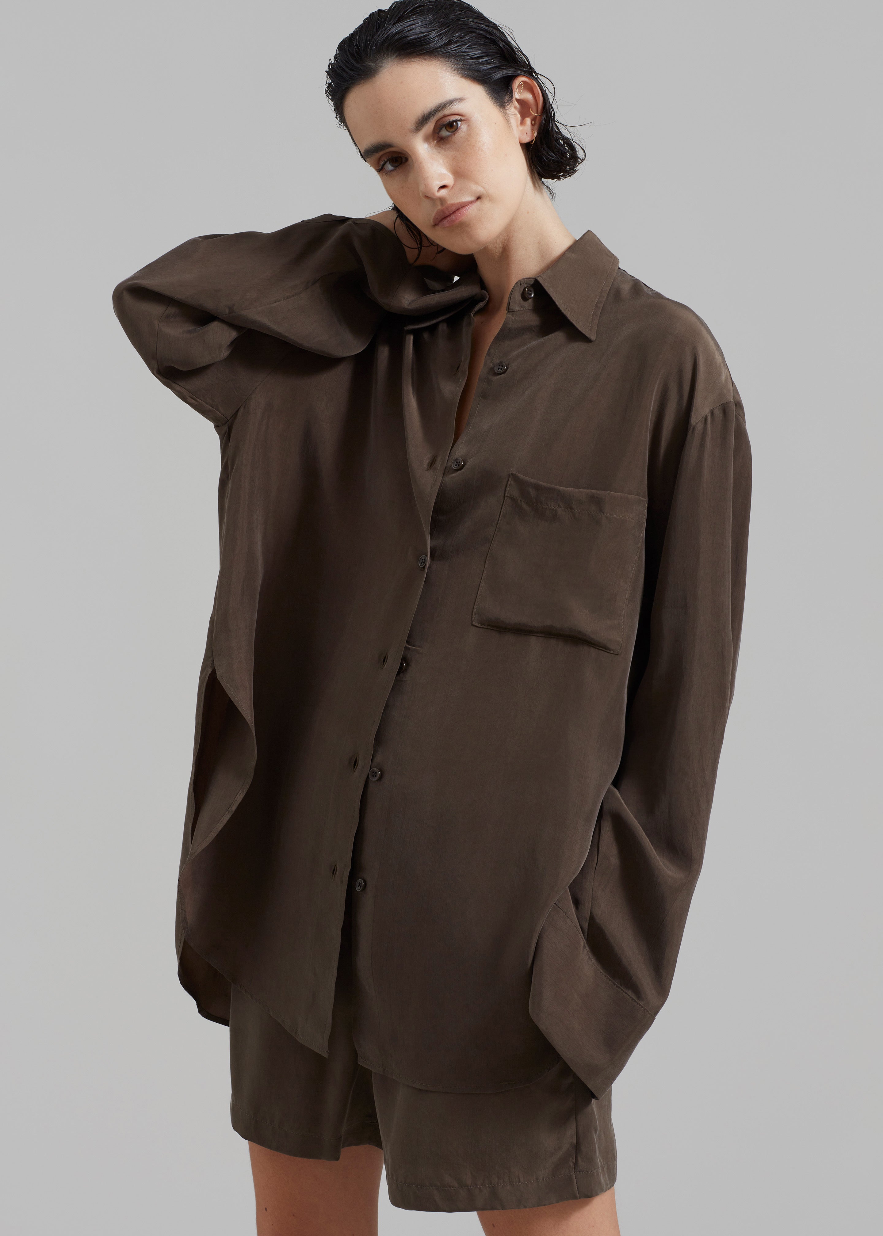 Haneul Shirt - Brown - 1