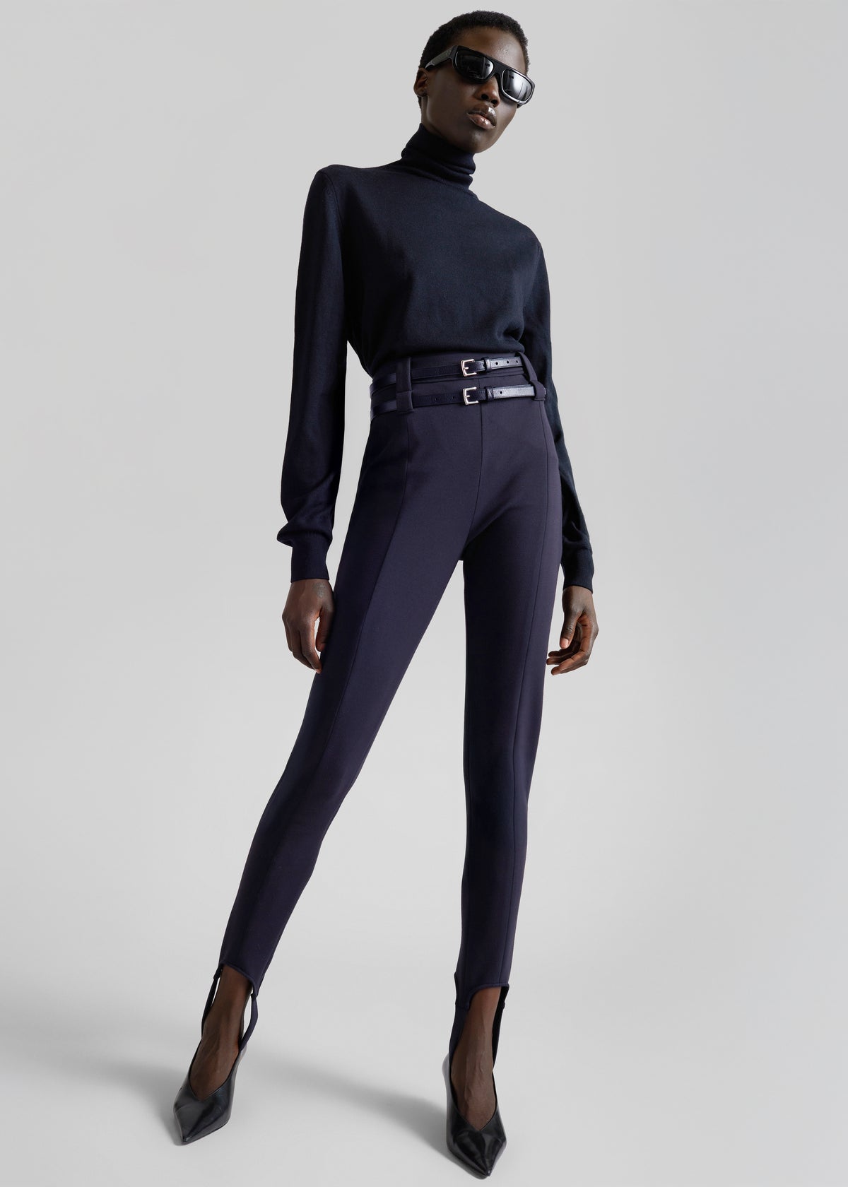 Hanne Stirrup Pants - Navy