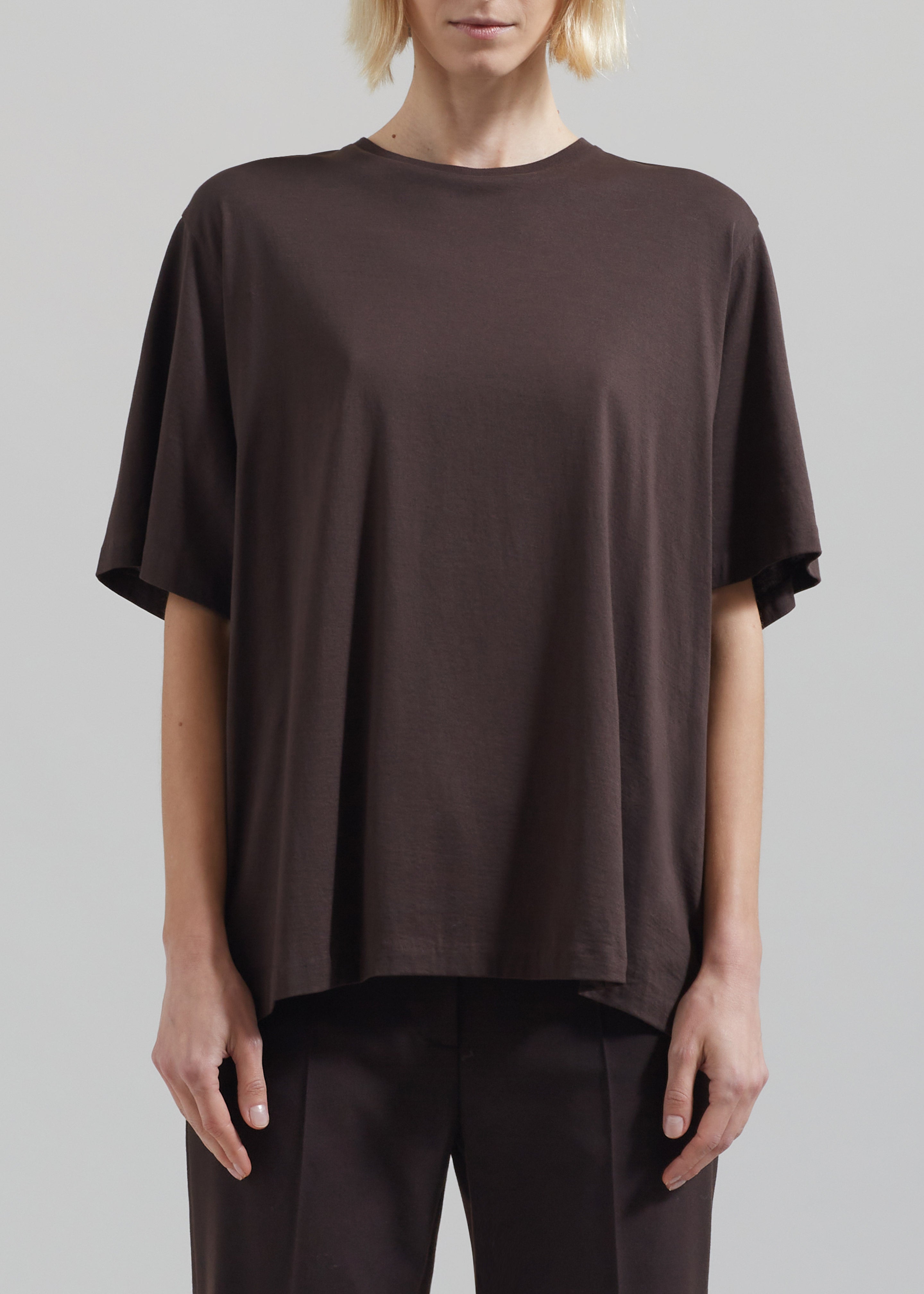 Harper Soft Organic T-Shirt - Brown - 3