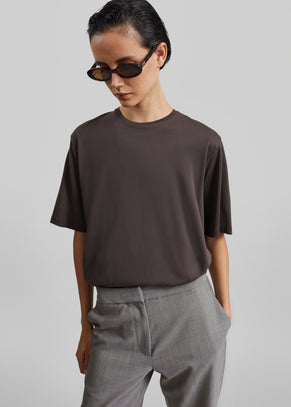 Harper Soft Organic T-Shirt - Brown