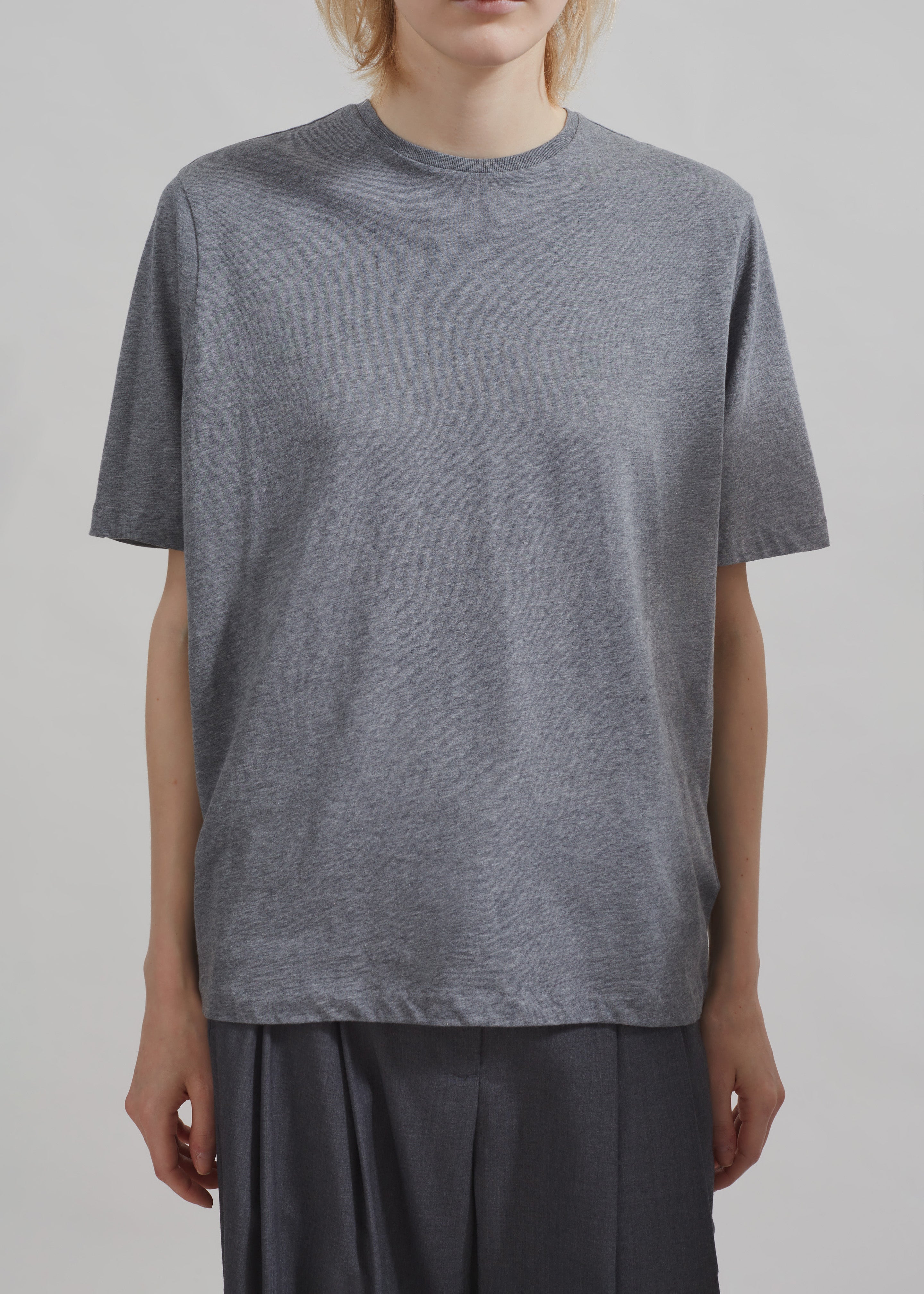 Harper Soft Organic T-Shirt - Dark Grey Melange - 3