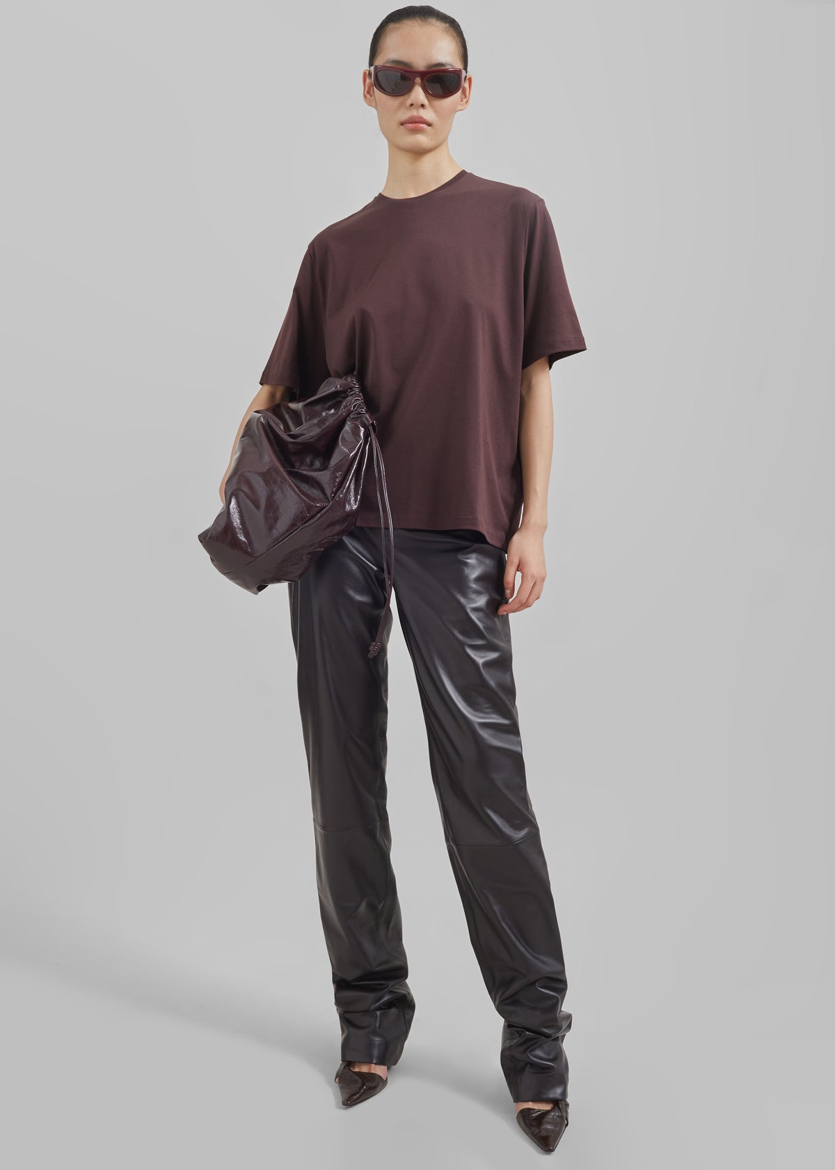 Harper Soft Organic T-Shirt - Dark Plum - 2
