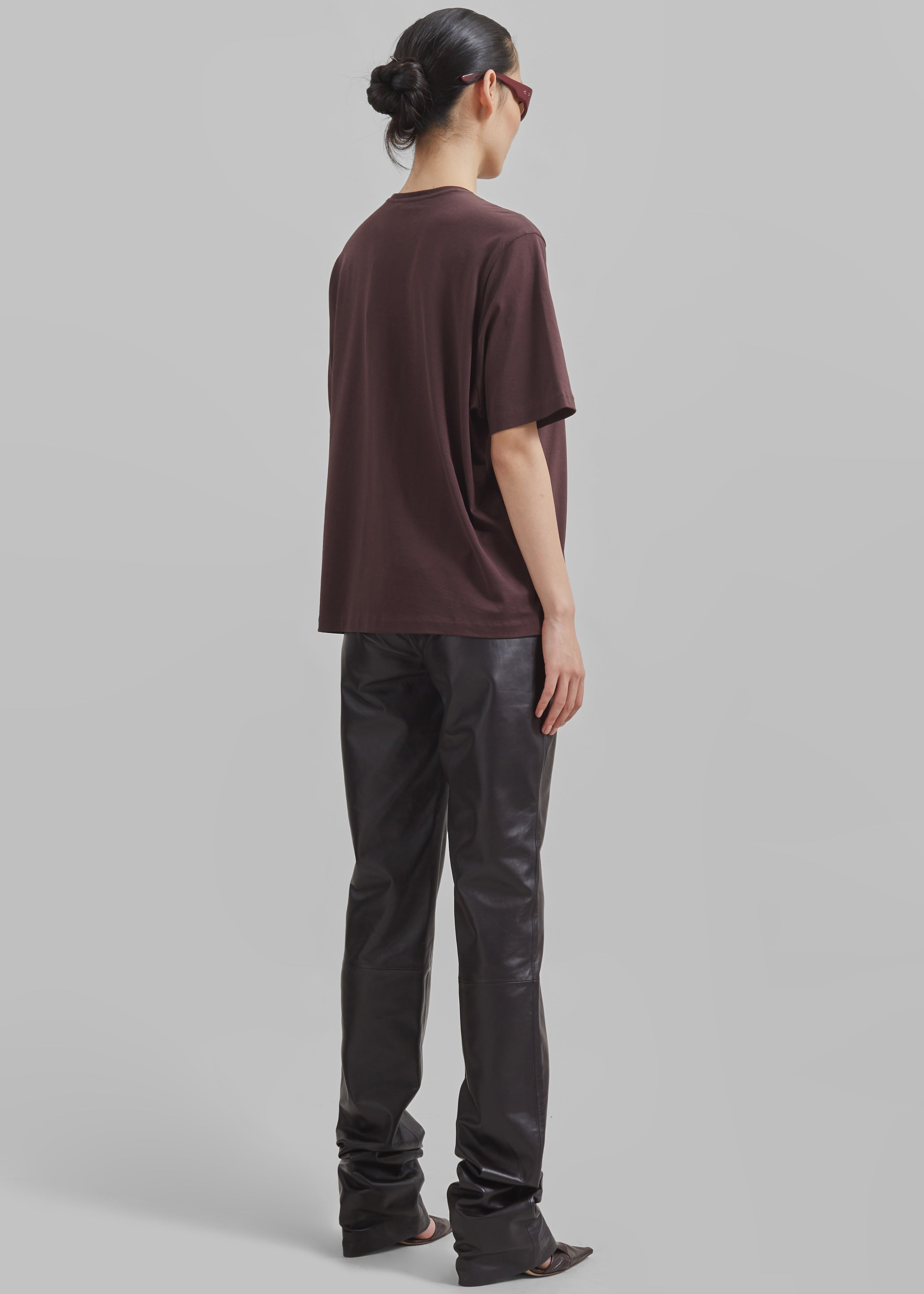 Harper Soft Organic T-Shirt - Dark Plum - 11