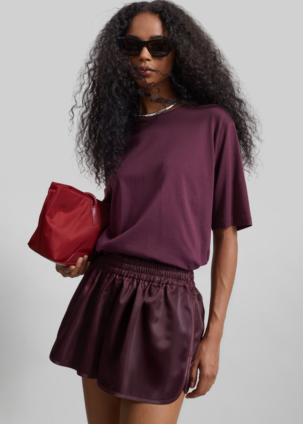 Harper Soft Organic T-Shirt - Dark Plum - 9