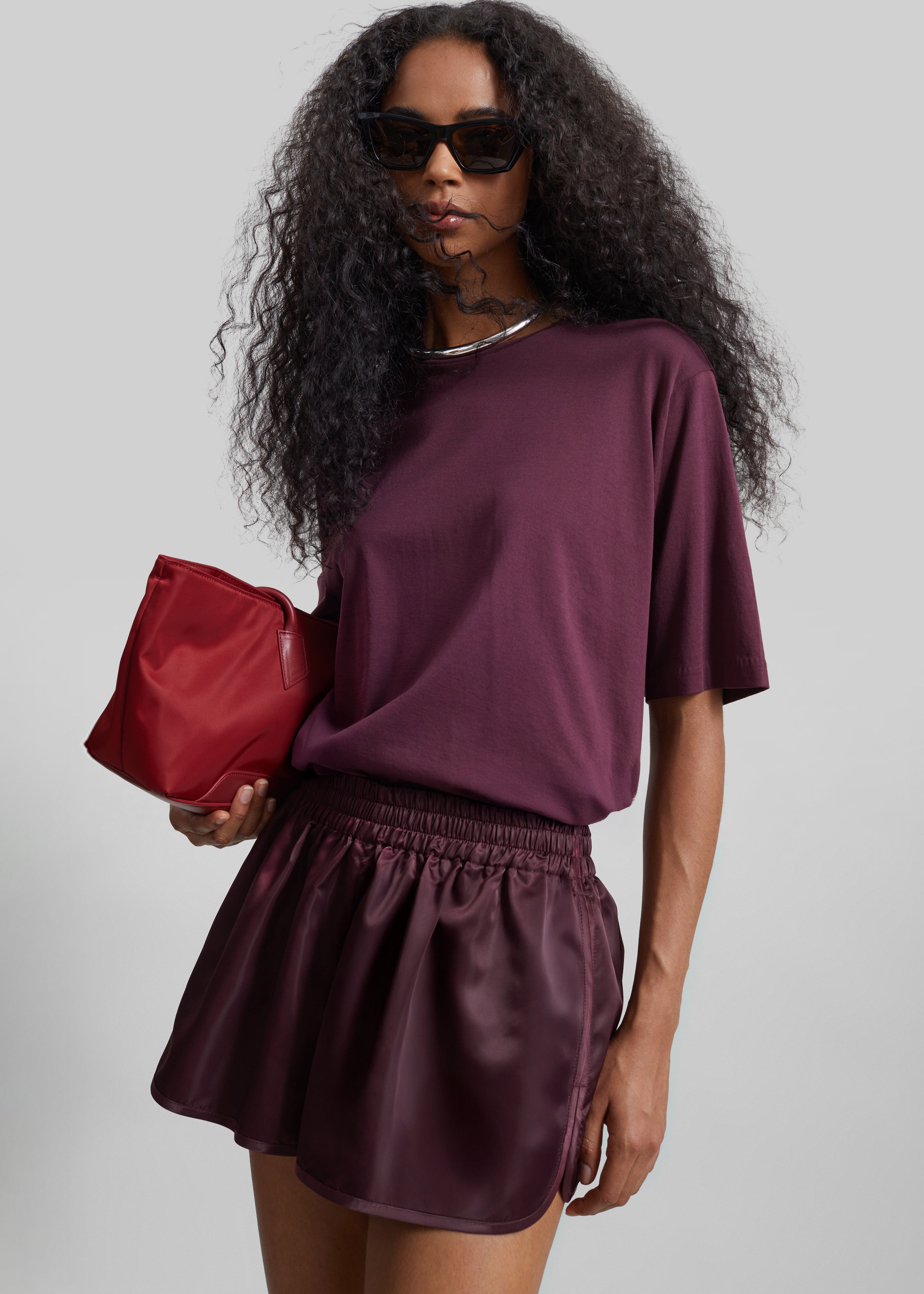 Harper Soft Organic T-Shirt - Dark Plum - 9
