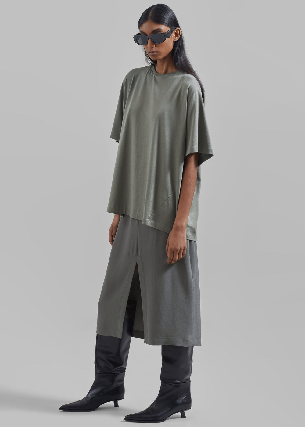 Harper Soft Organic T-Shirt - Light Khaki - 1