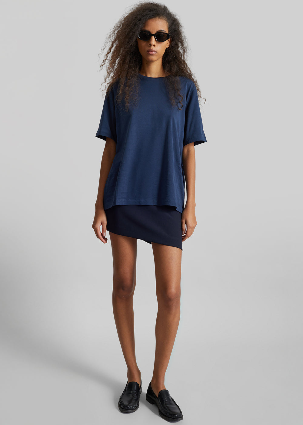 Harper Soft Organic T-Shirt - Navy - 1