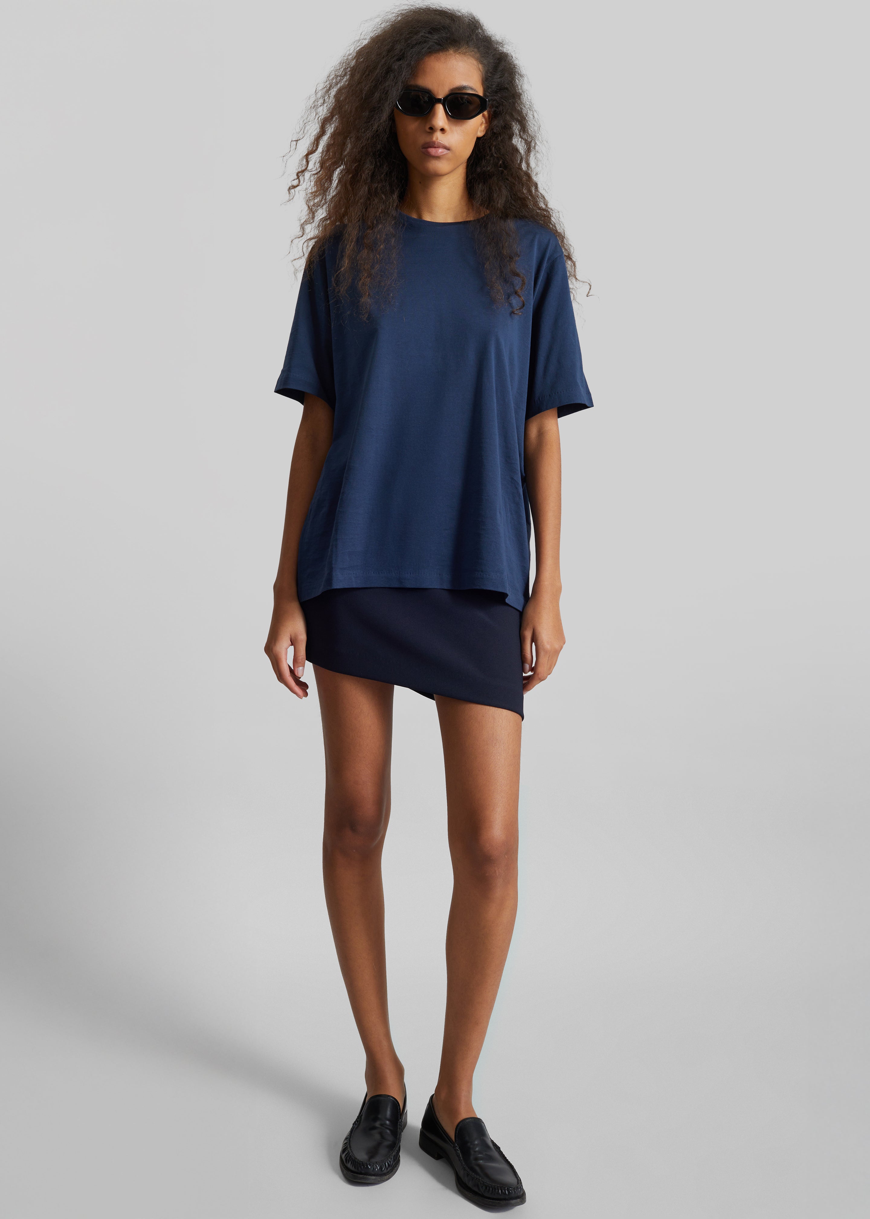 Harper Soft Organic T-Shirt - Navy - 2