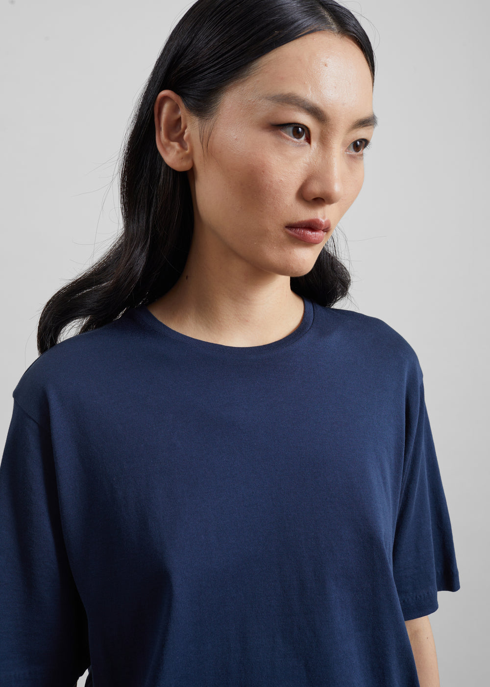 Harper Soft Organic T-Shirt - Navy - 1