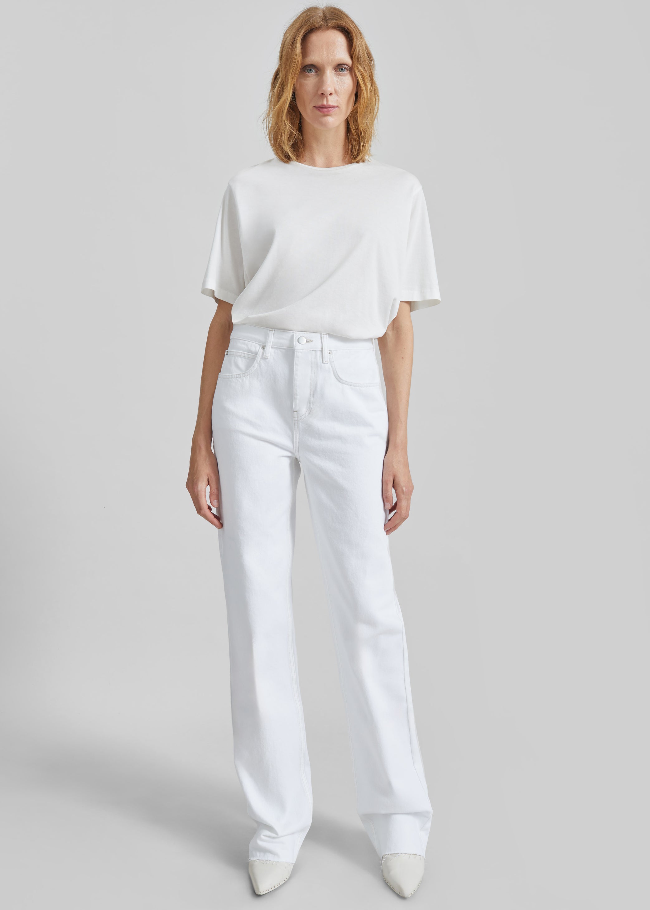 Shop the look image for Harper Soft Organic T-Shirt - Off White