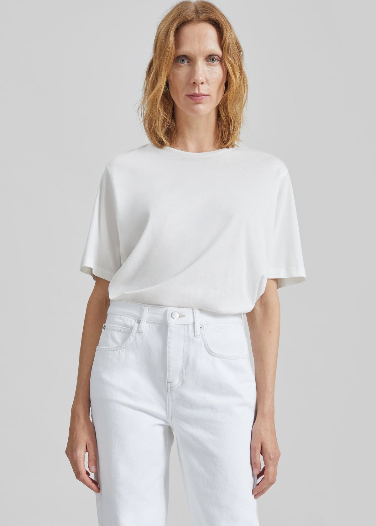 Harper Soft Organic T-Shirt - Off White - 1