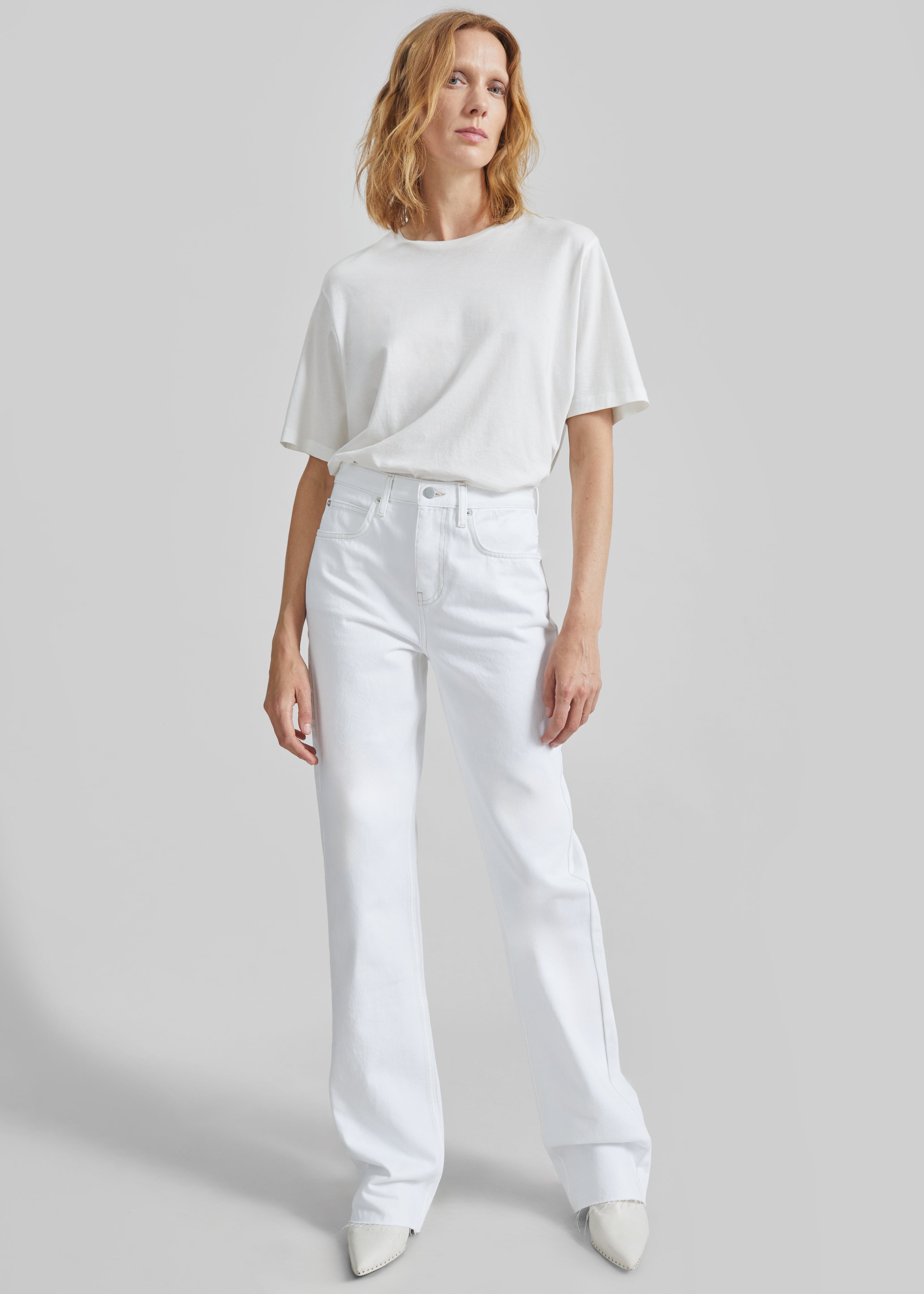 Harper Soft Organic T-Shirt - Off White – The Frankie Shop